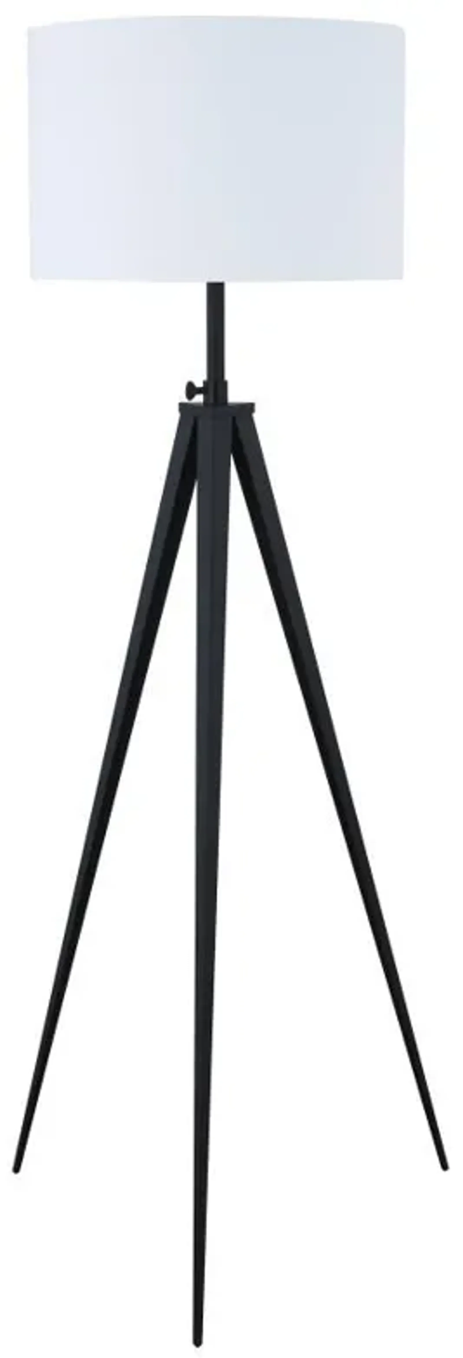 Harrington - Drum Shade Metal Tripod Floor Lamp - Black