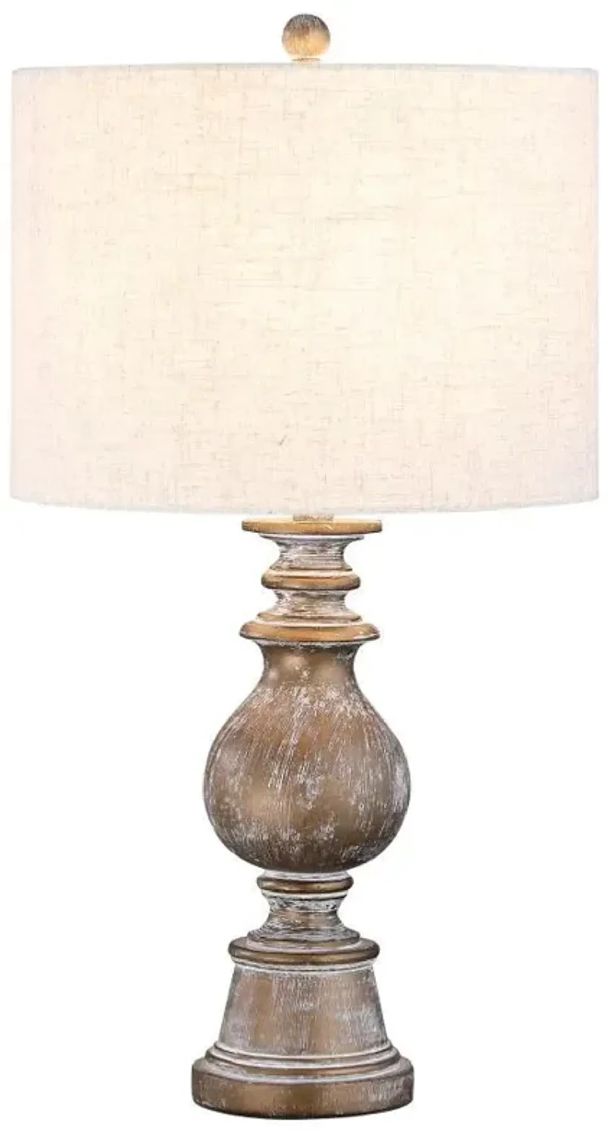 Brie - Drum Shade Urn Table Lamp - Antique Gold