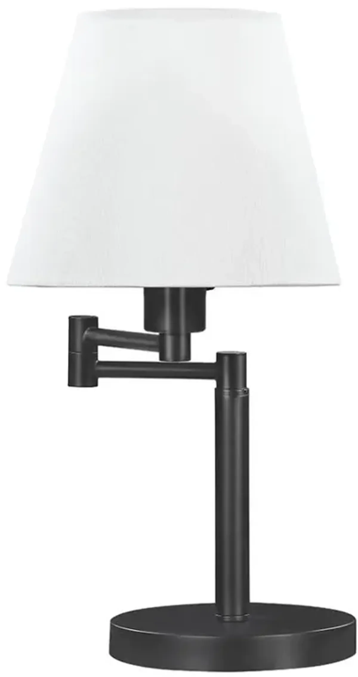 Colombe - Empire Shade Swing Arm Table Lamp - Black