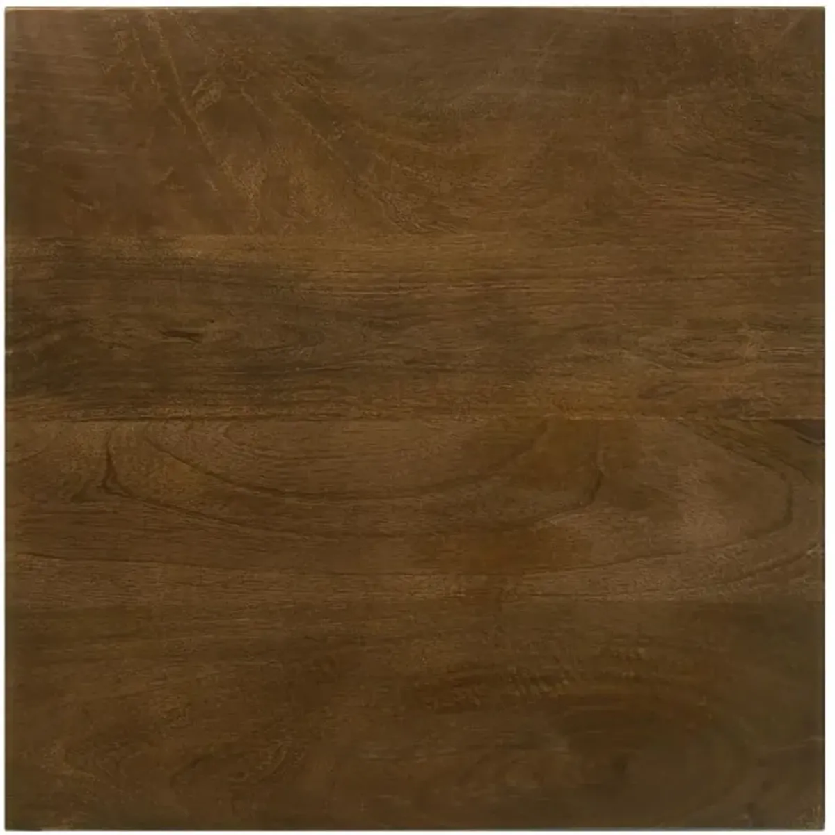 Heitor - Square Wood Top Accent Side Table - Dark Brown