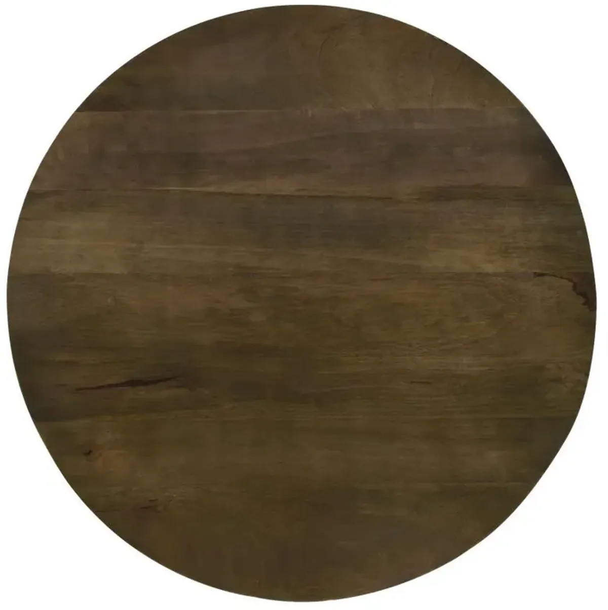 Yaritza - Round Mango Wood Coffee Table - Natural And Gunmetal