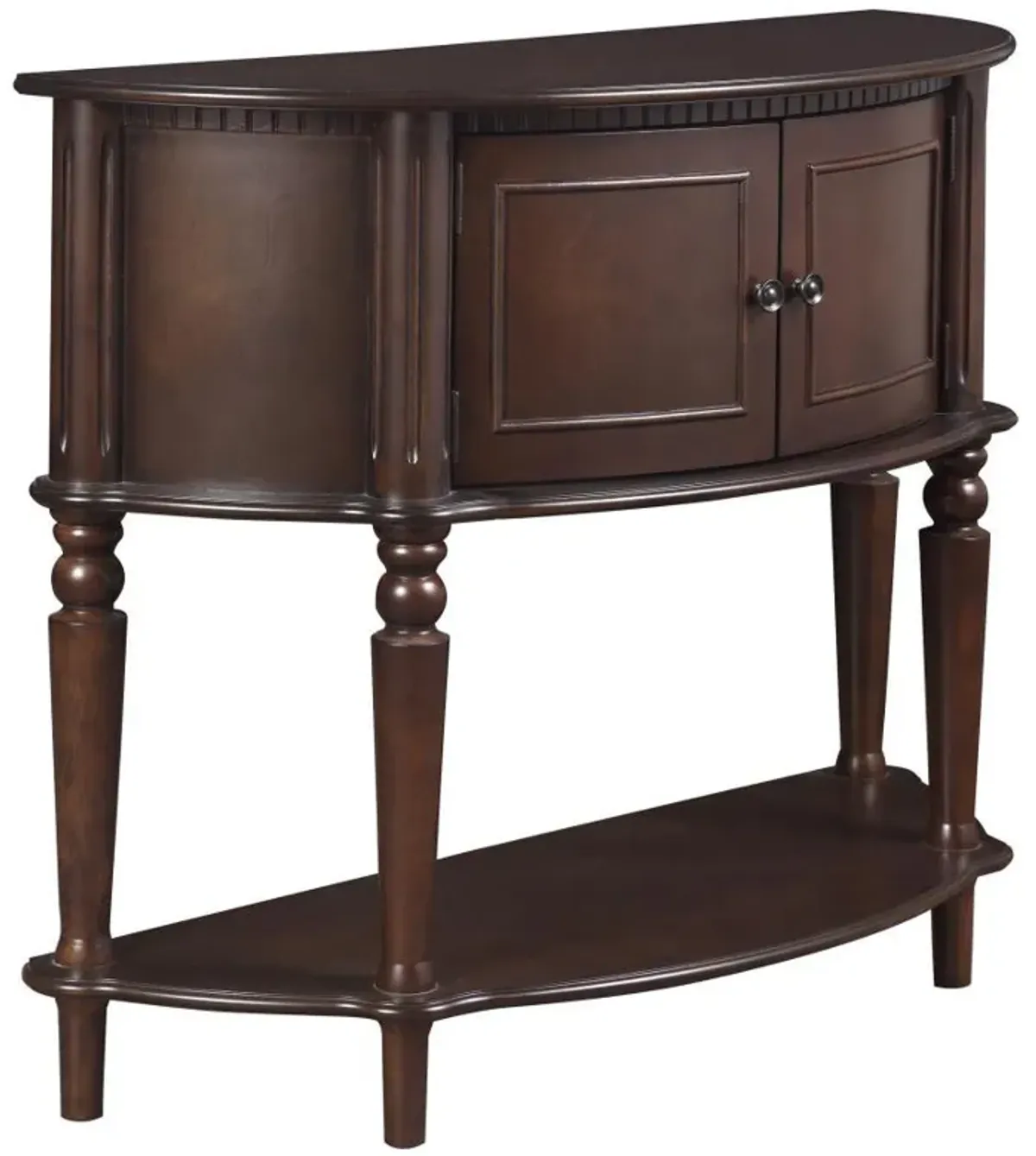 Brenda - Console Table With Curved Front - Brown