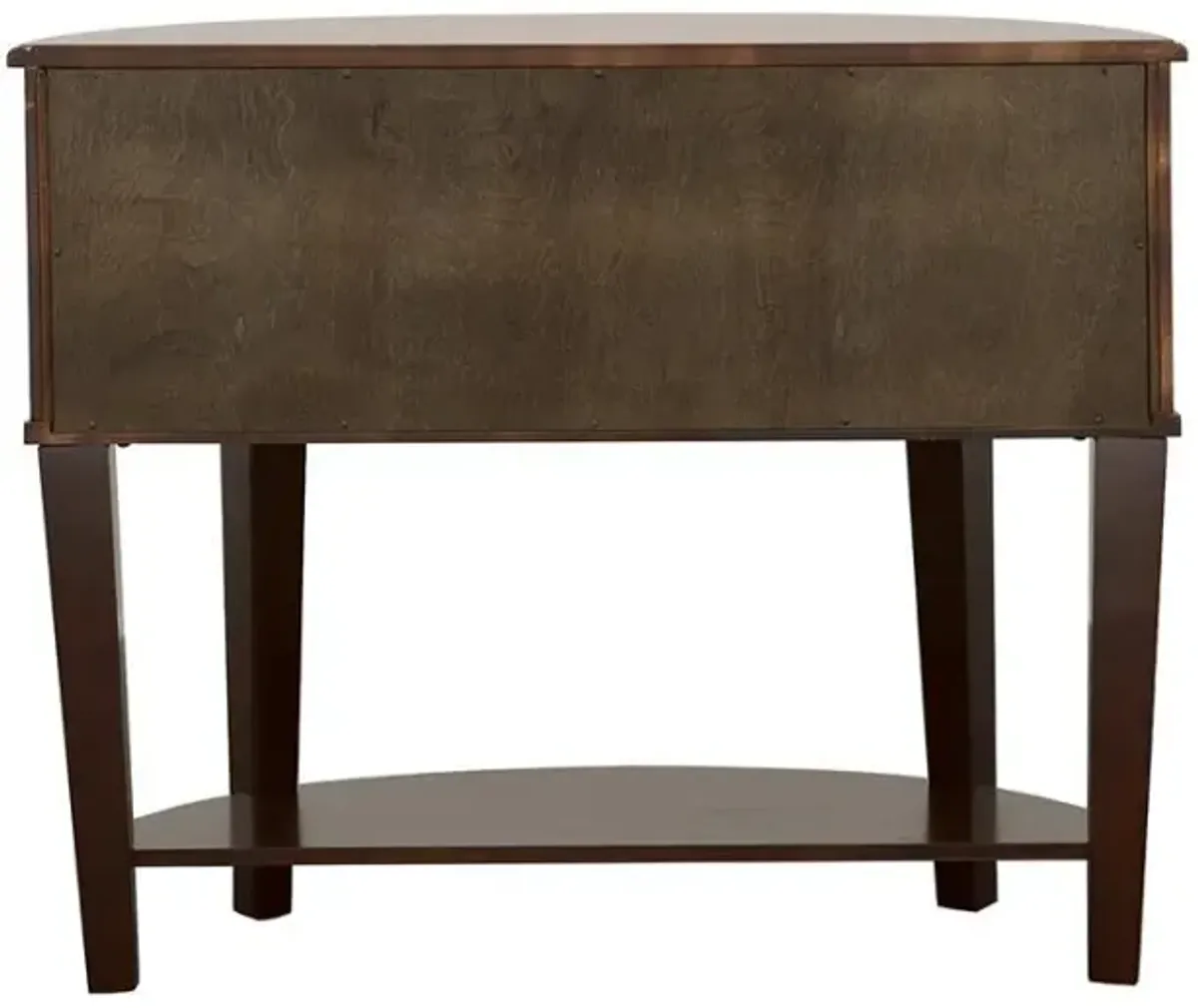 Diane - 2-Drawer Demilune Entryway Console Table - Cappuccino