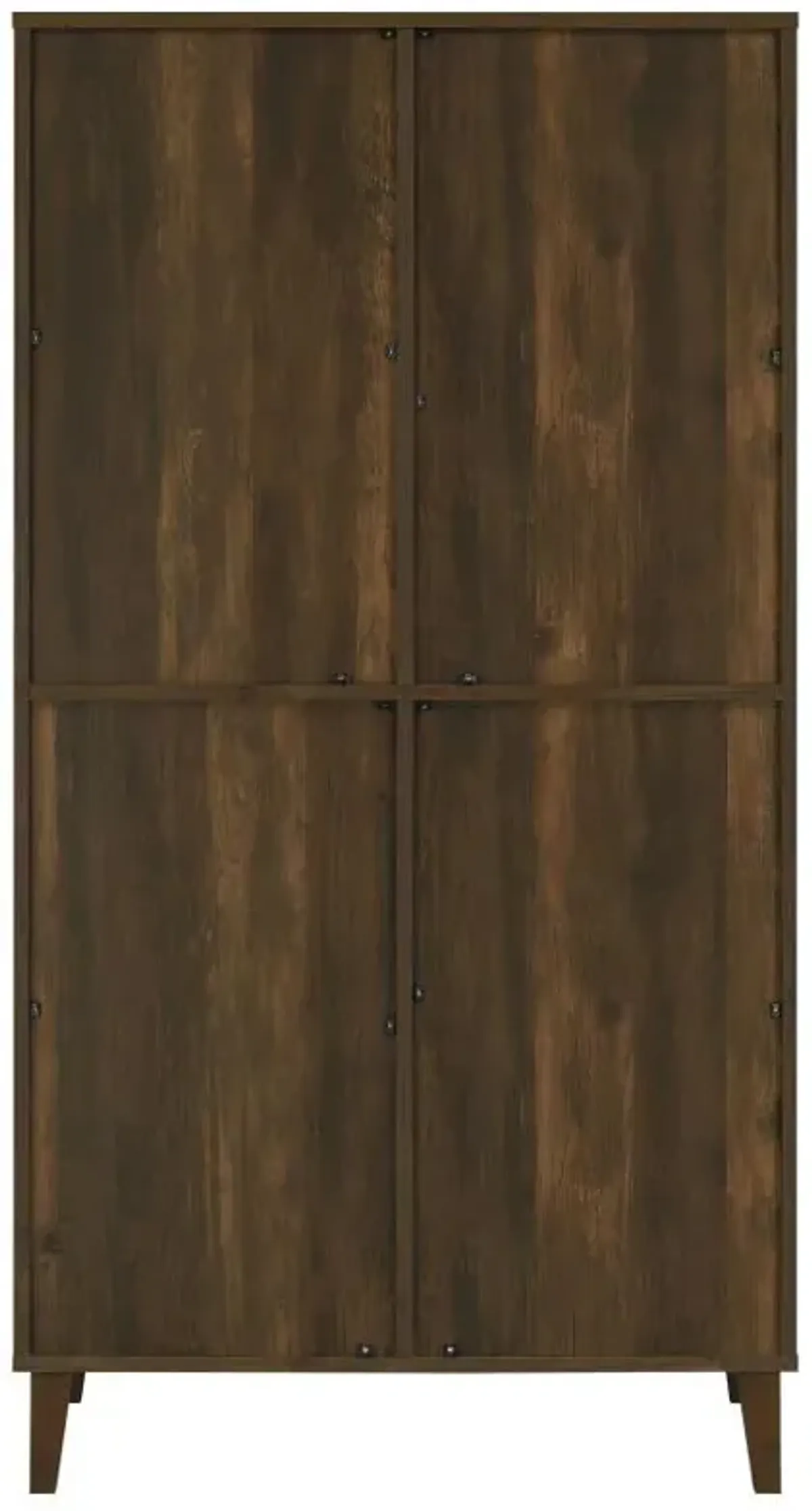 Elouise - 4 Door Engineered Wood Tall Accent Cabinet - Dark Pine