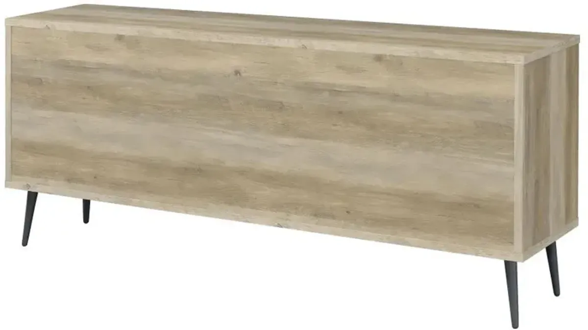 Maeve - 2 Door Engineered Wood Cabinet - Antique Pine And Gray