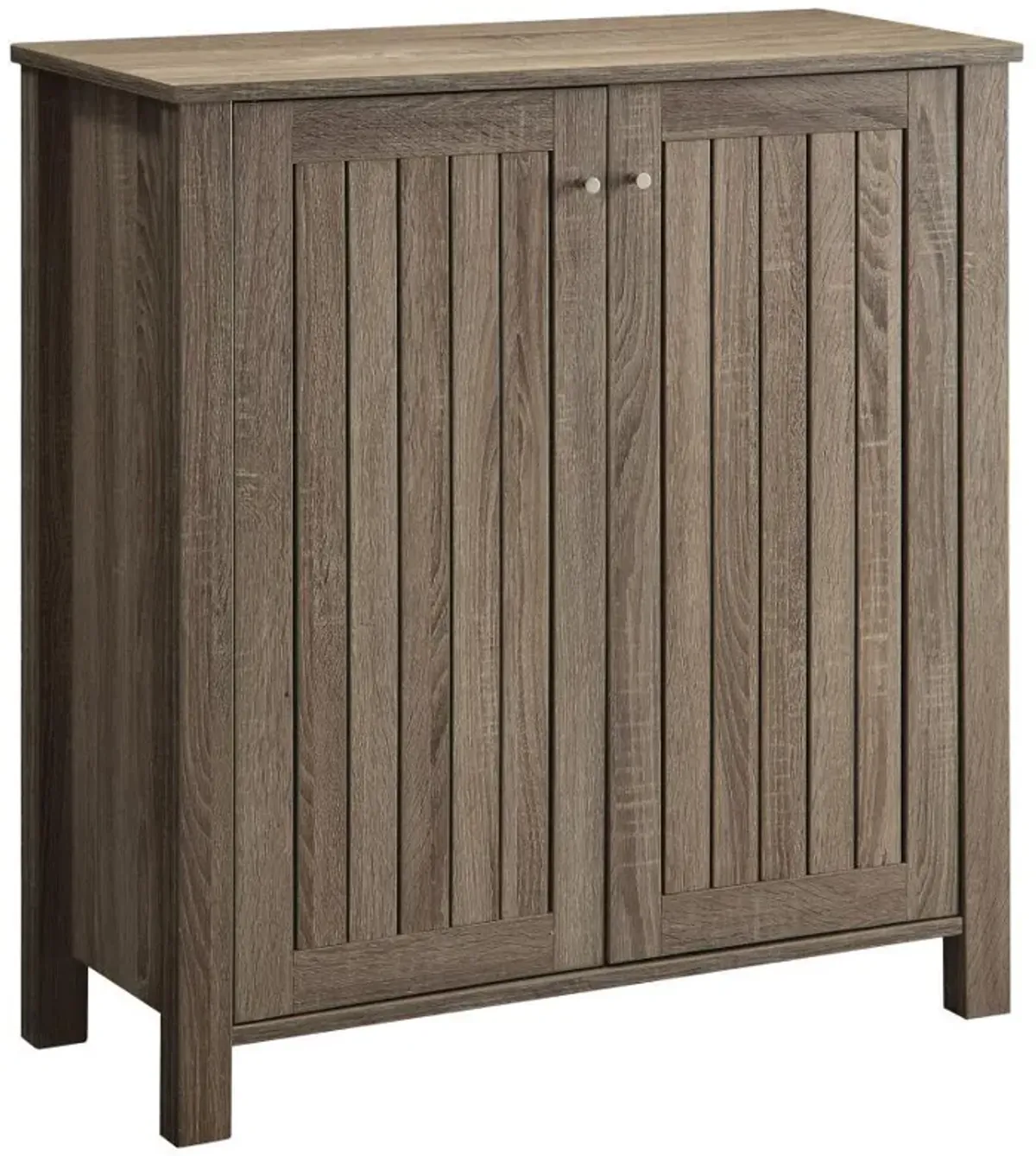 Marisa - 4-Shelf Engineered Wood Shoe Cabinet - Dark Taupe