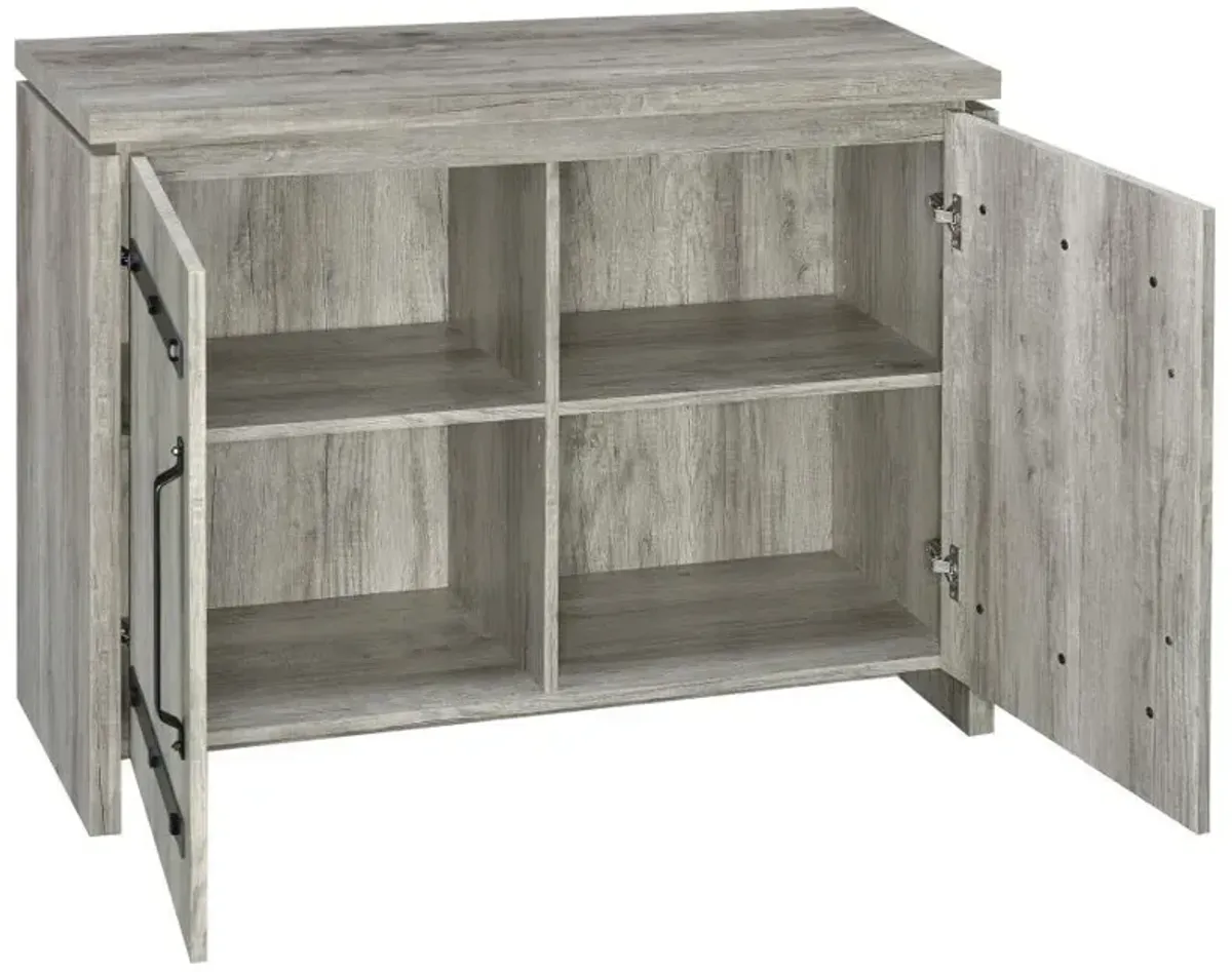 Enoch - 2 Door Engineered Wood Accent Cabinet - Gray Driftwood