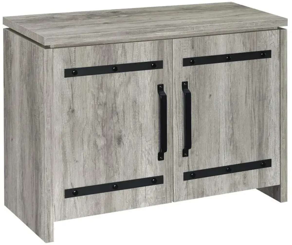 Enoch - 2 Door Engineered Wood Accent Cabinet - Gray Driftwood