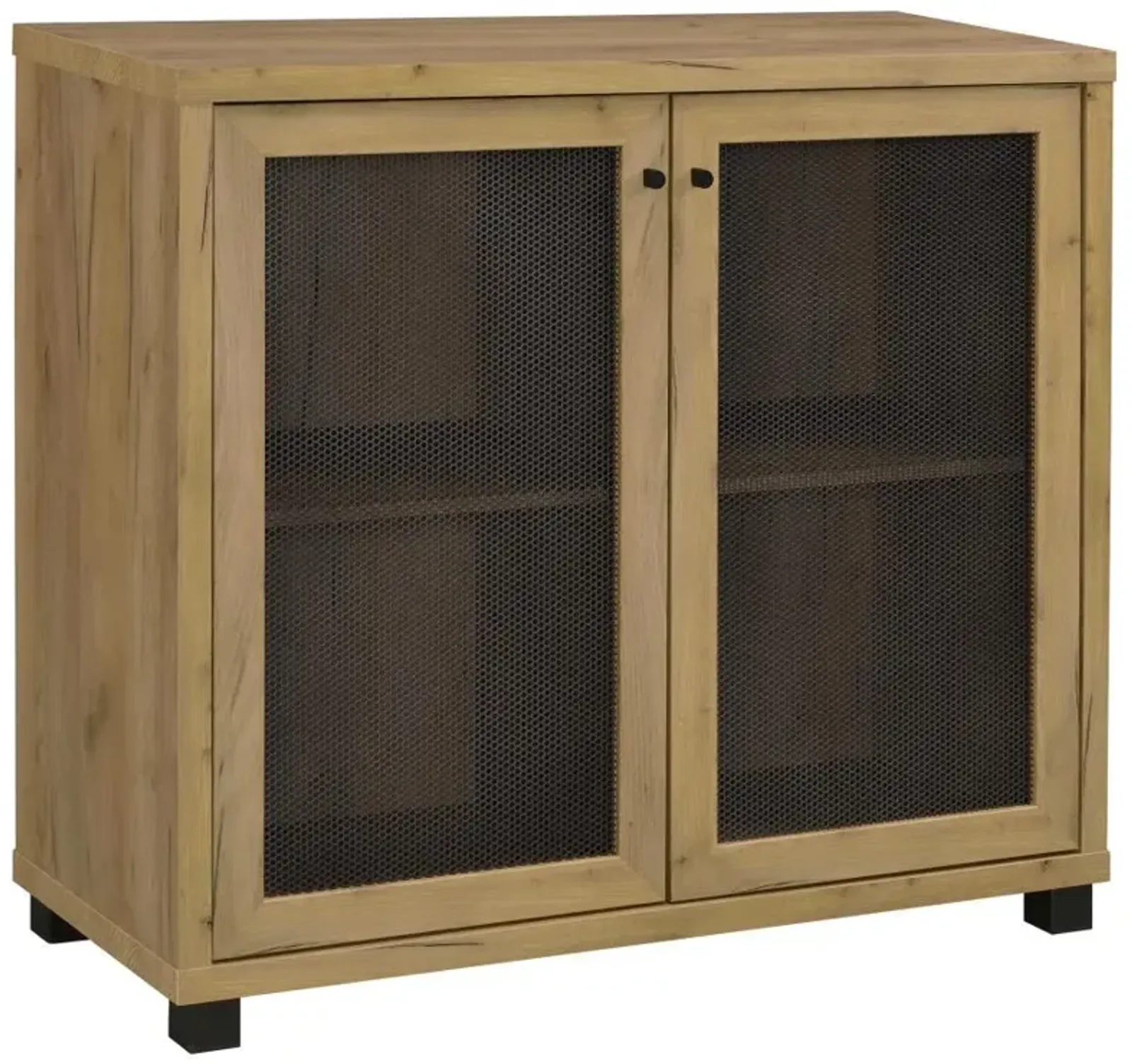 Mchale - 2 Door Engineered Wood Accent Cabinet - Golden Oak