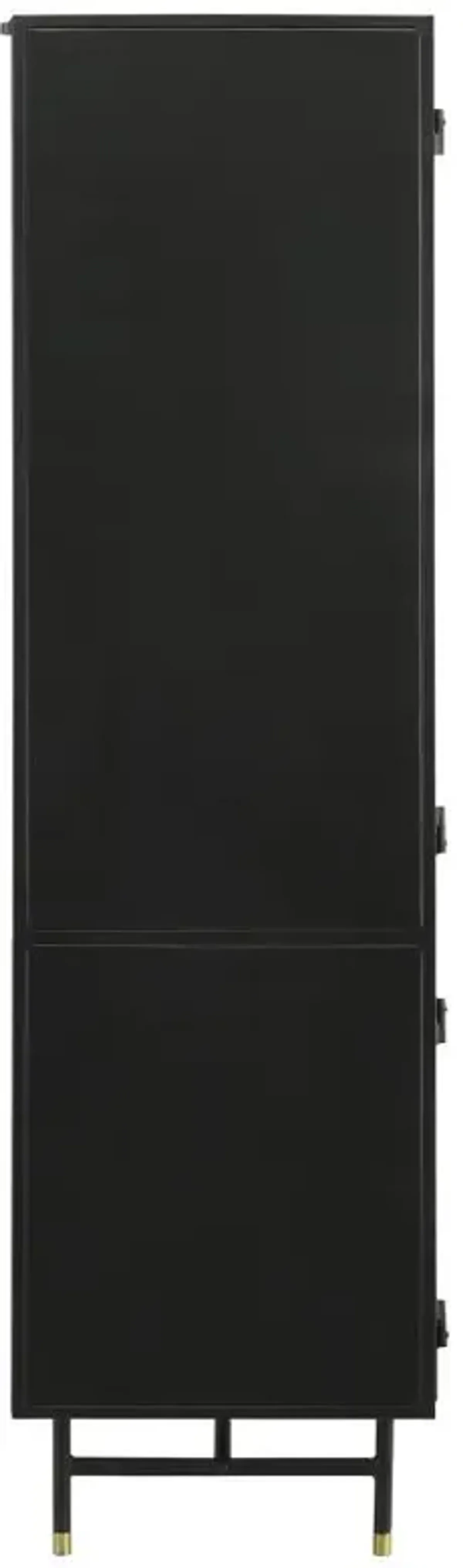 Santiago - 4 Door Metal Tall Storage Cabinet - Matte Black