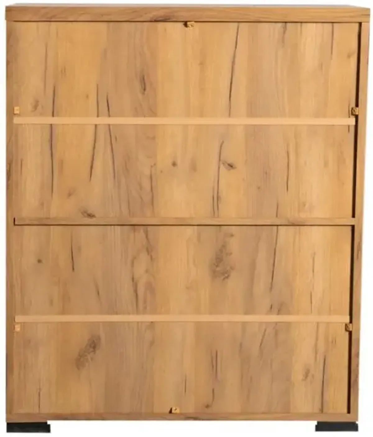 Bristol - 6-Shelf Engineered Wood Shoe Cabinet - Golden Oak