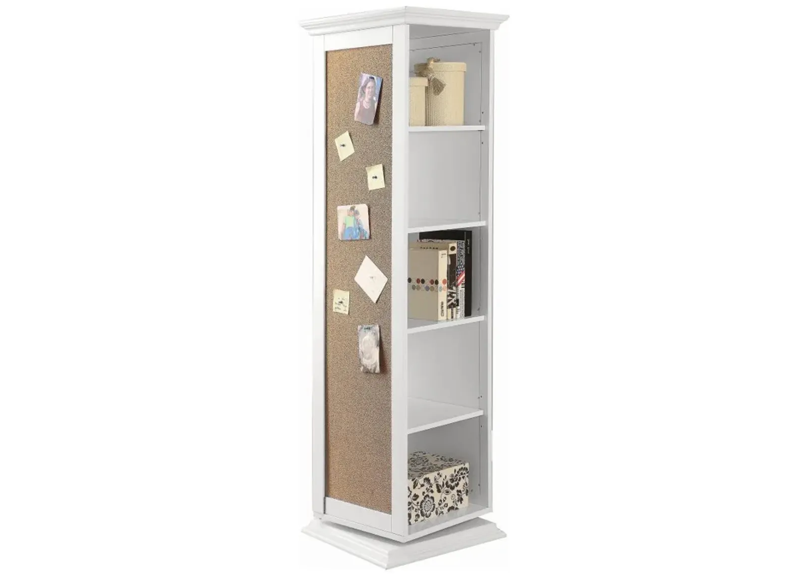 Robinsons - Swivel Accent Cabinet with Cork Board