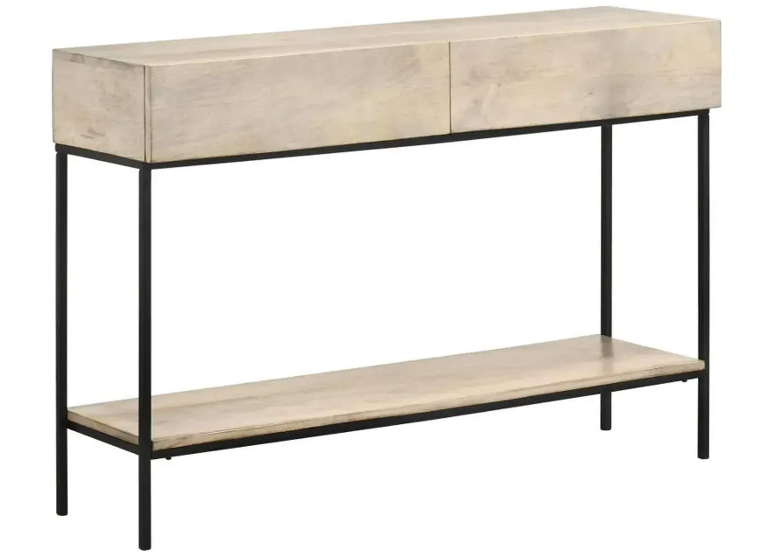 Rubeus - 2-Drawer Wood Entryway Console Table - White Washed