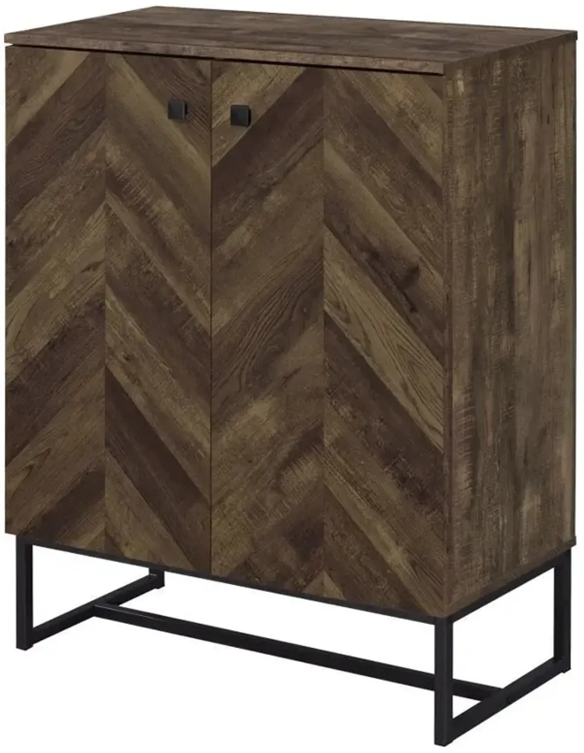 Carolyn - 2 Door Engineered Accent Wood Cabinet - Rustic Oak