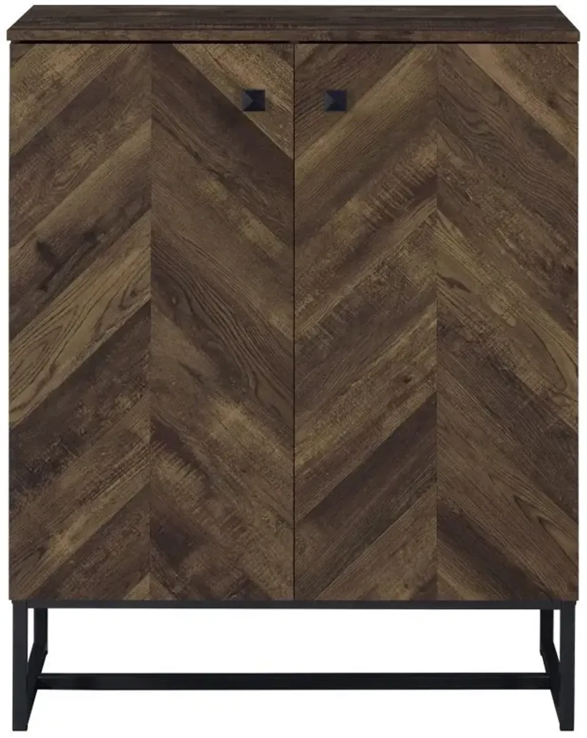 Carolyn - 2 Door Engineered Accent Wood Cabinet - Rustic Oak