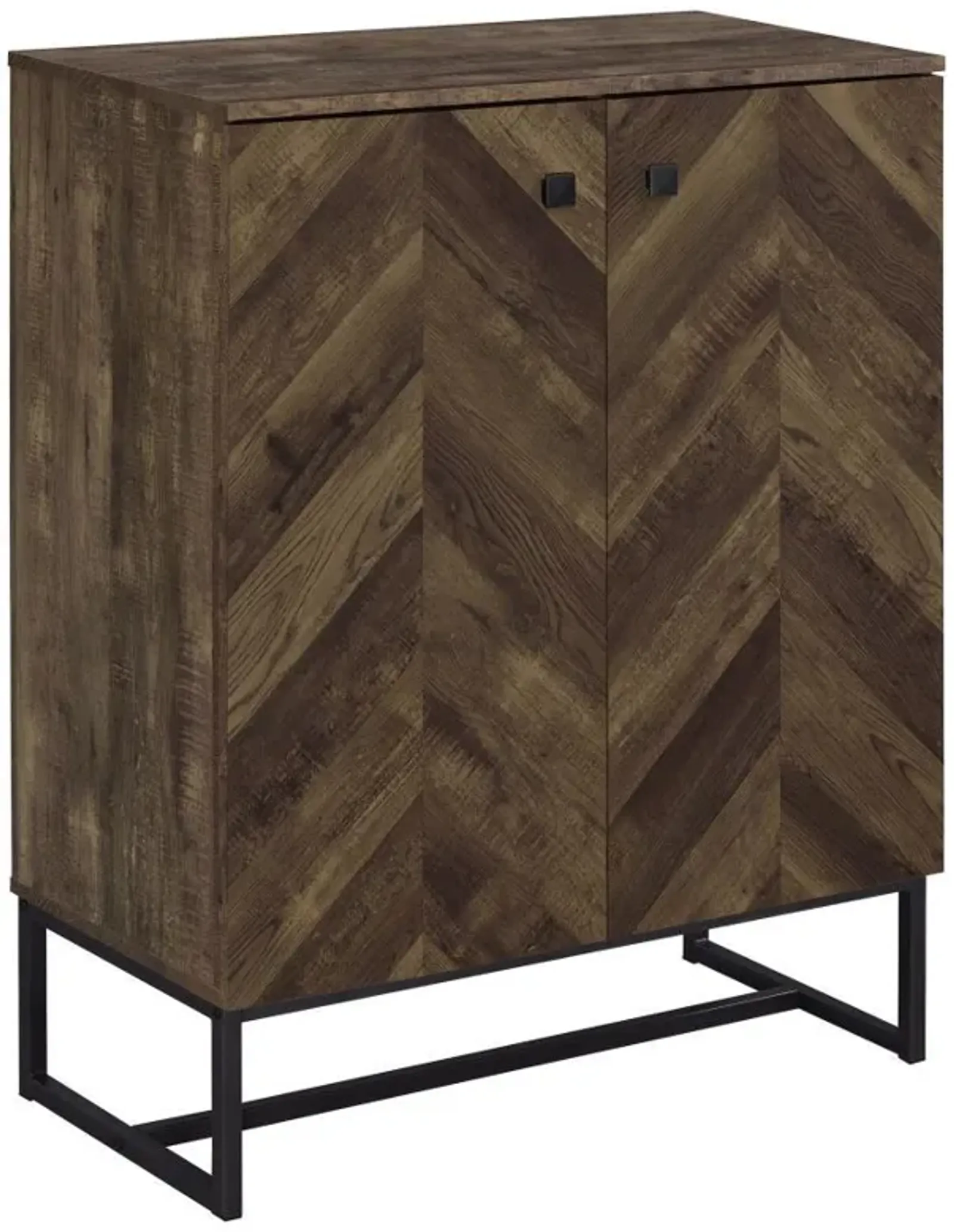 Carolyn - 2 Door Engineered Accent Wood Cabinet - Rustic Oak