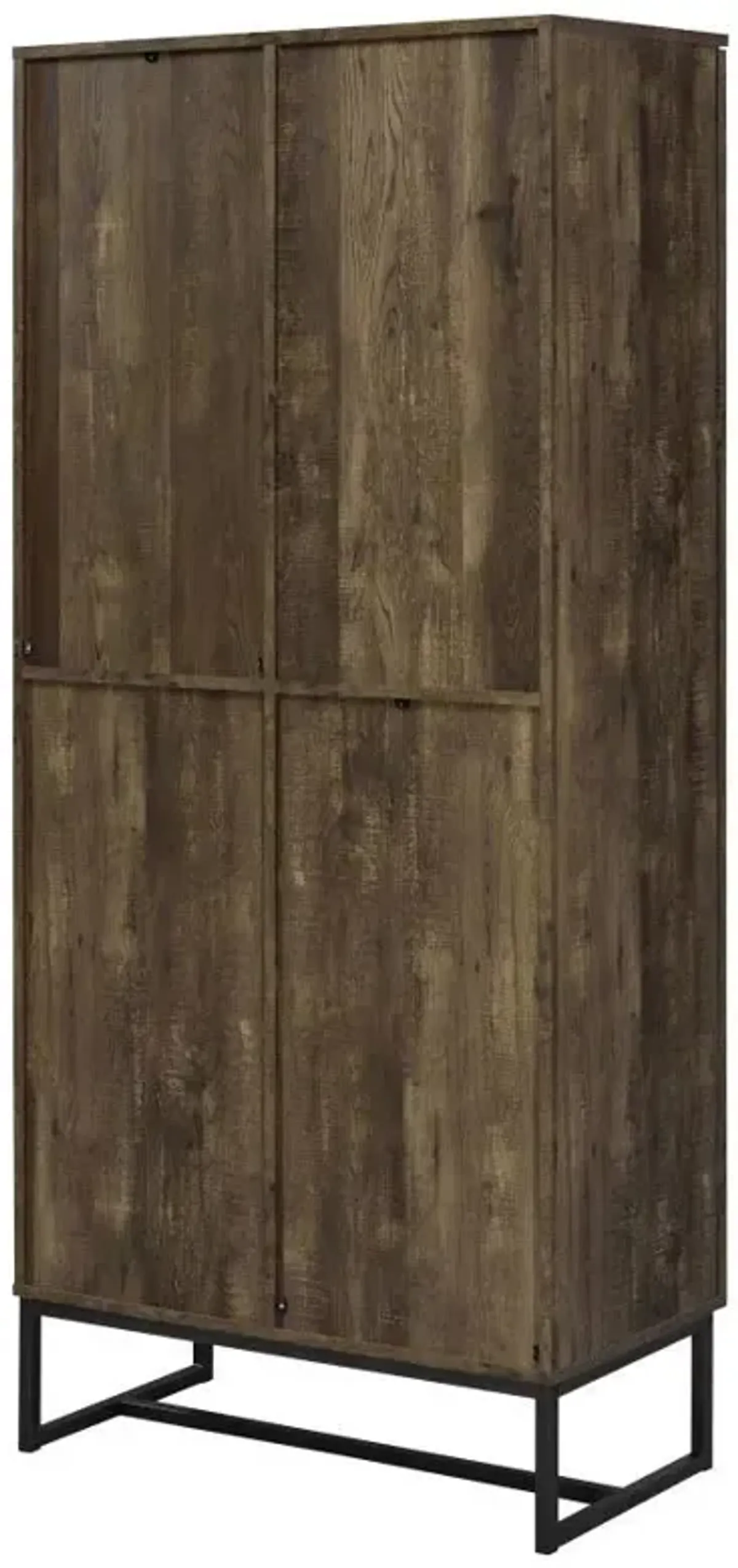 Carolyn - 2 Door Engineered Wood Accent Cabinet - Rustic Oak