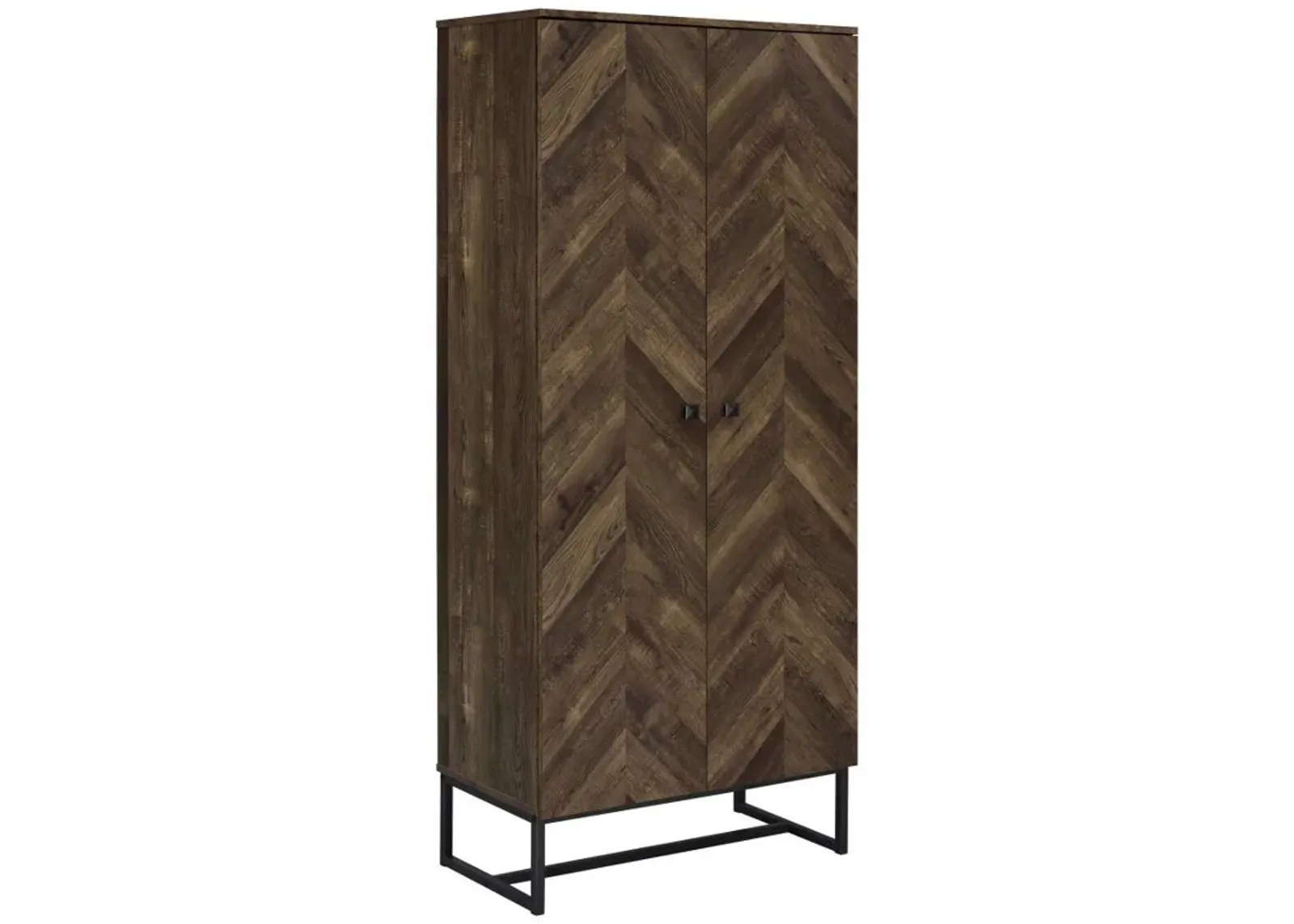 Carolyn - 2 Door Engineered Wood Accent Cabinet - Rustic Oak