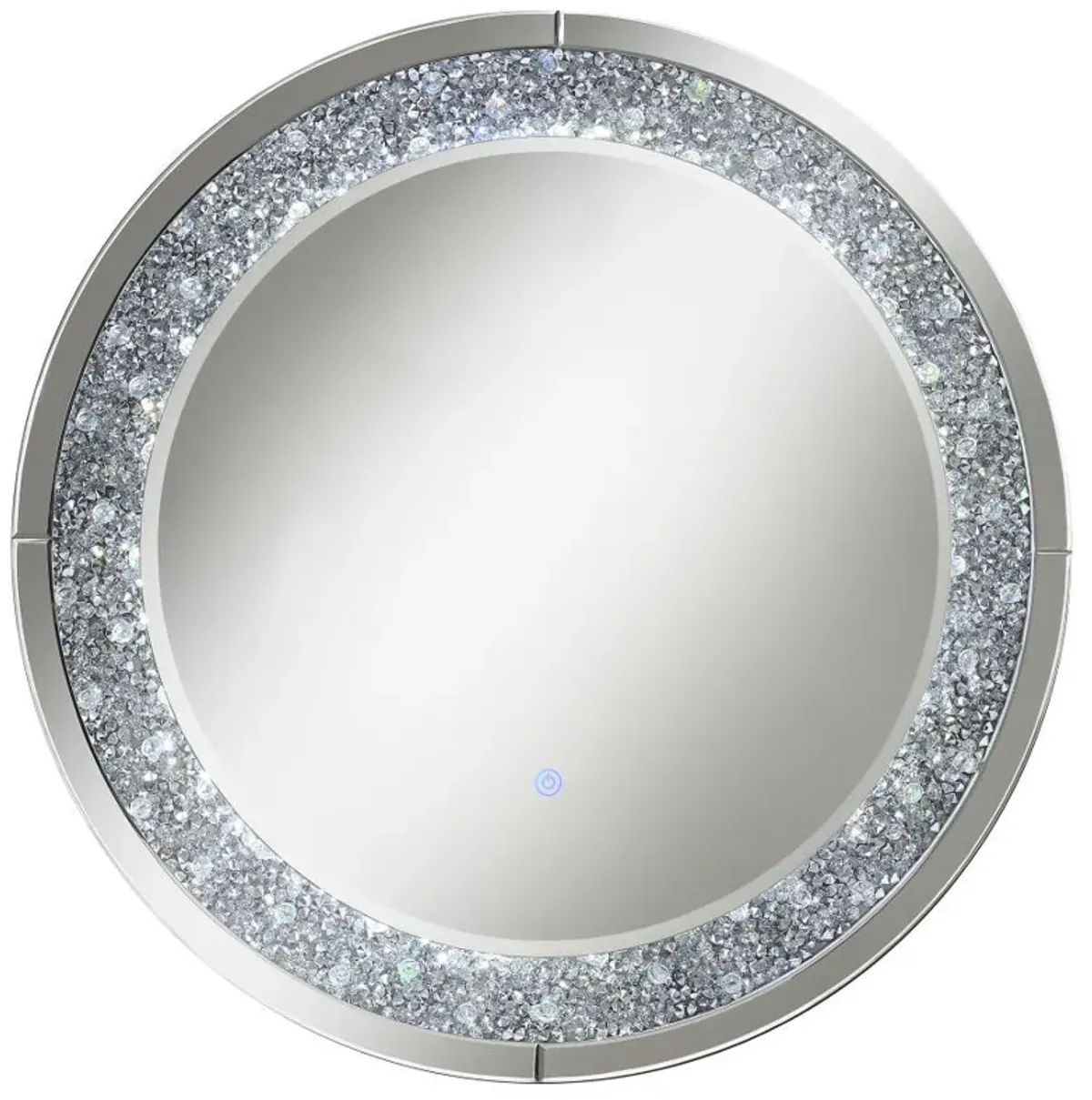 Lixue - Round Wall Mirror LED Lighting - Silver