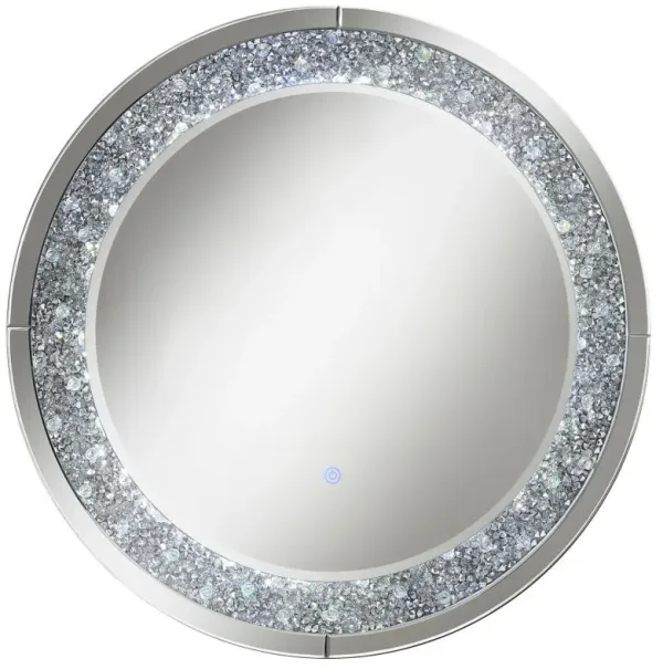 Lixue - Round Wall Mirror LED Lighting - Silver
