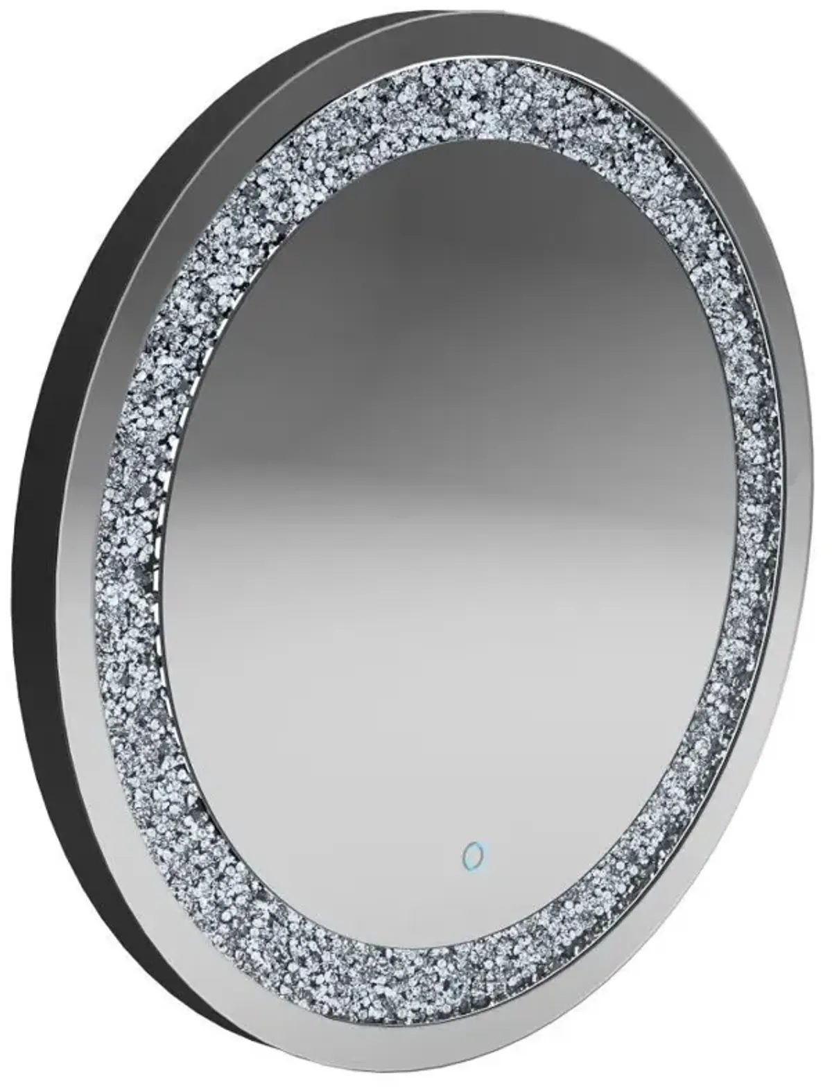 Landar - Round LED Light Wall Mirror - Silver