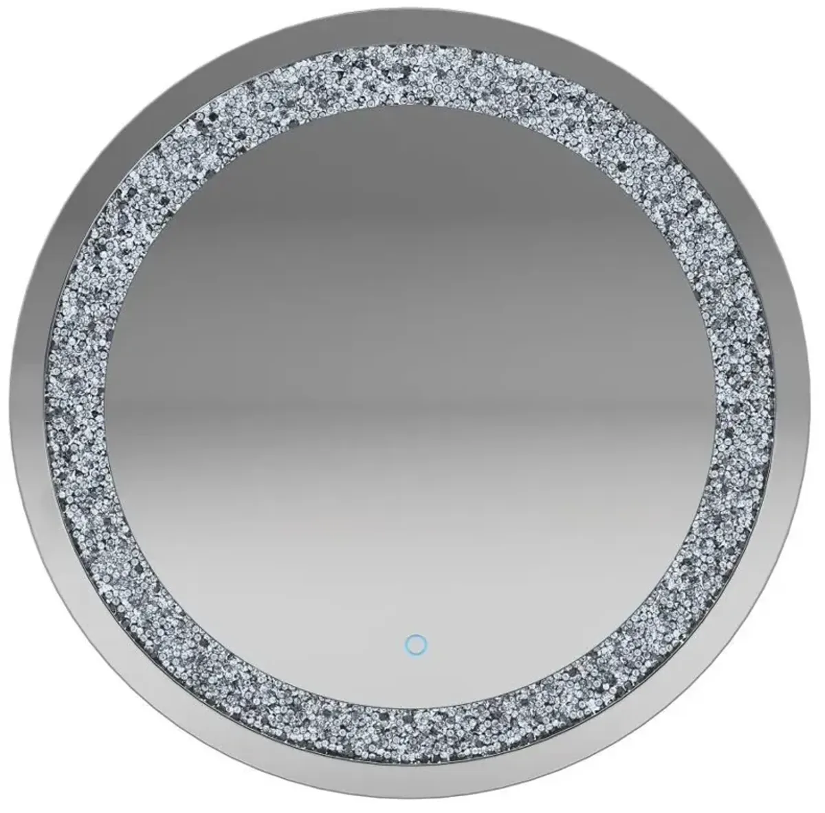 Landar - Round LED Light Wall Mirror - Silver