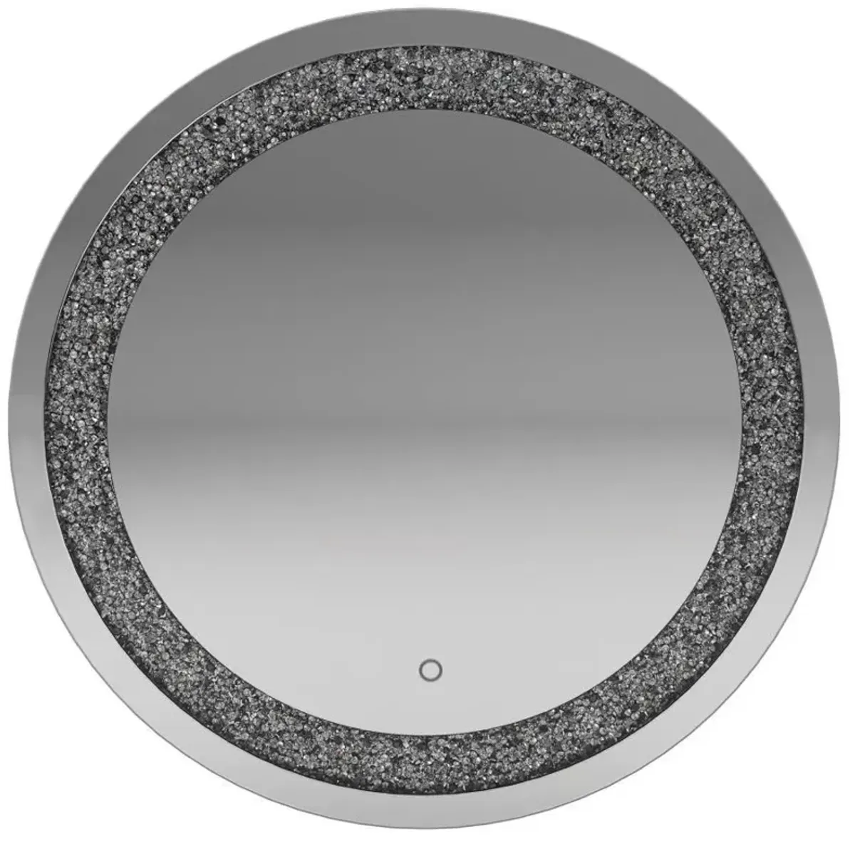 Landar - Round LED Light Wall Mirror - Silver