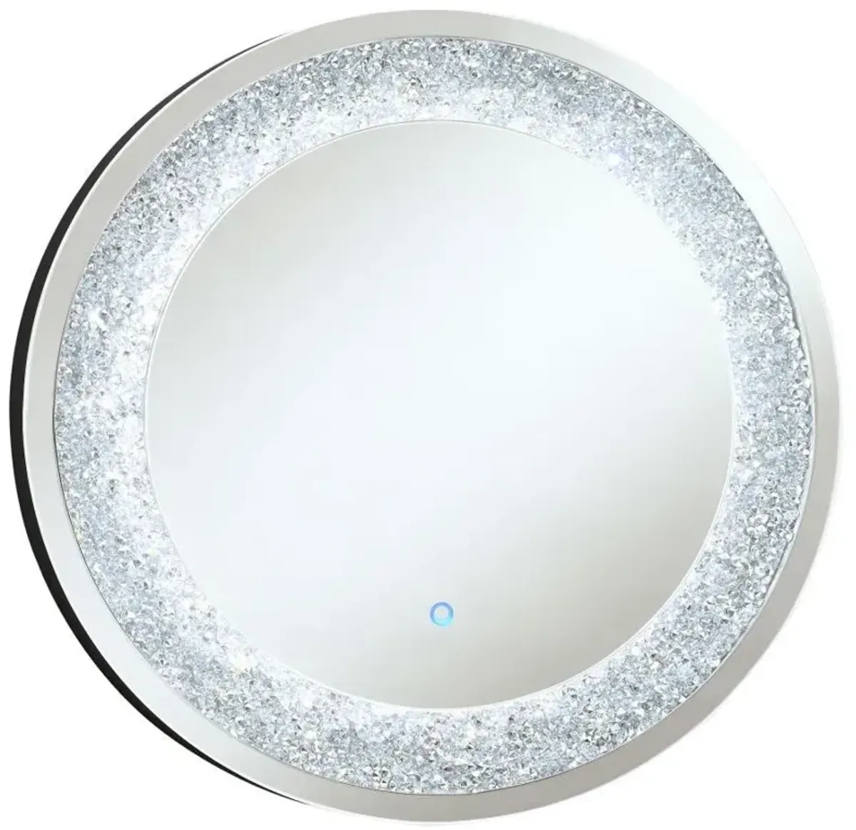 Landar - Round LED Light Wall Mirror - Silver