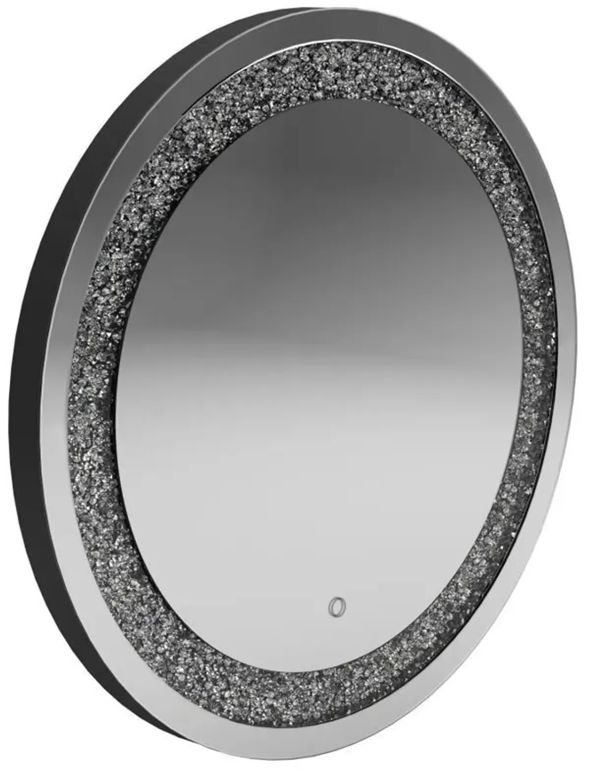 Landar - Round LED Light Wall Mirror - Silver