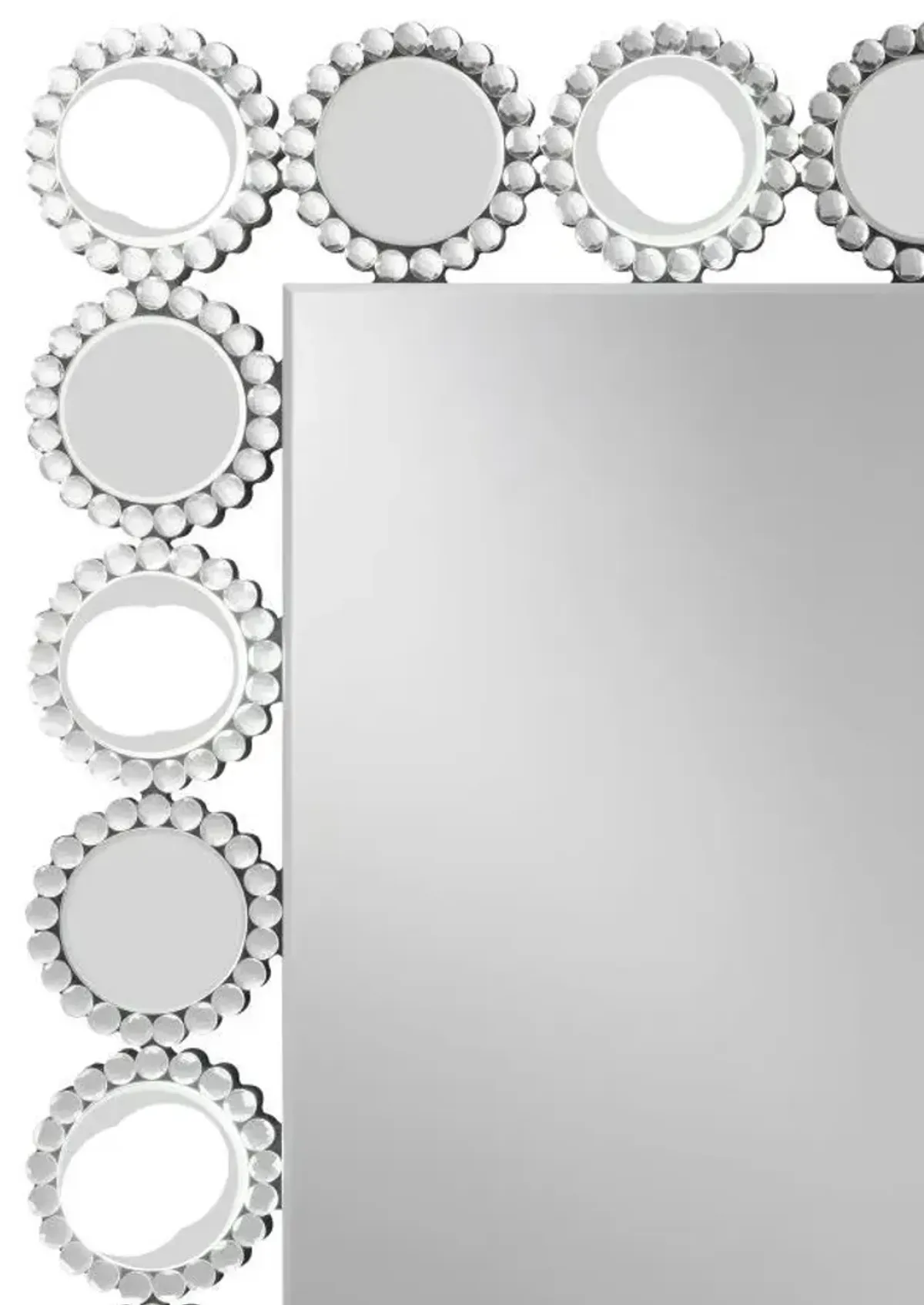 Aghes - Vanity Mirror With Lighting - Silver