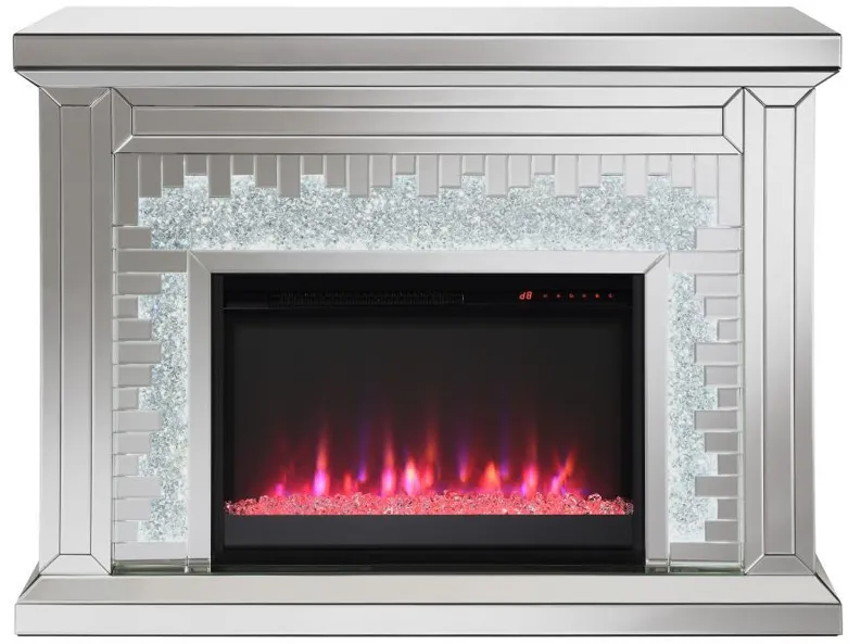 Gilmore - Rectangular Freestanding Fireplace - Mirror