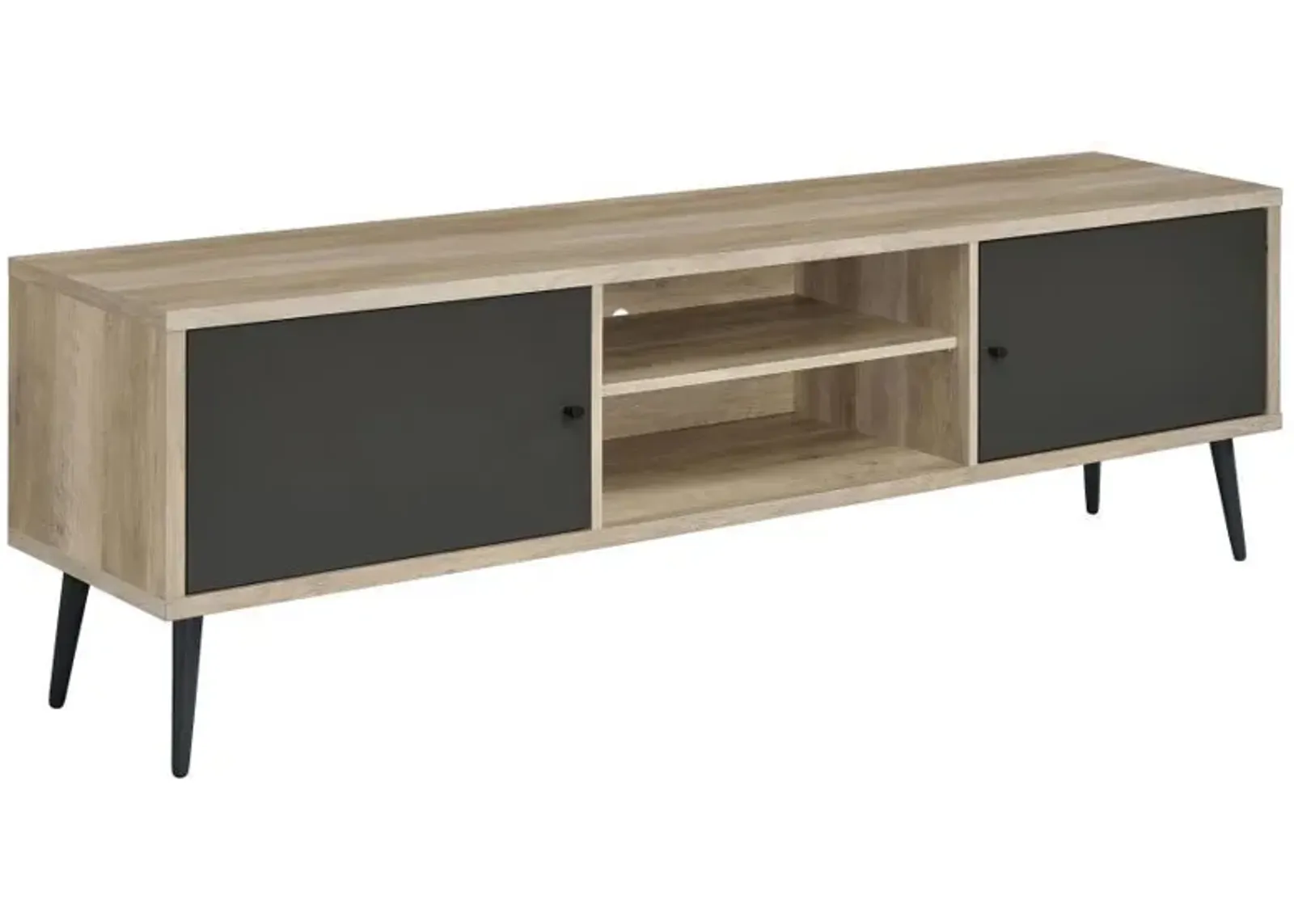 Allie - 2 Door Engineered Wood TV Stand - Distressed Pine