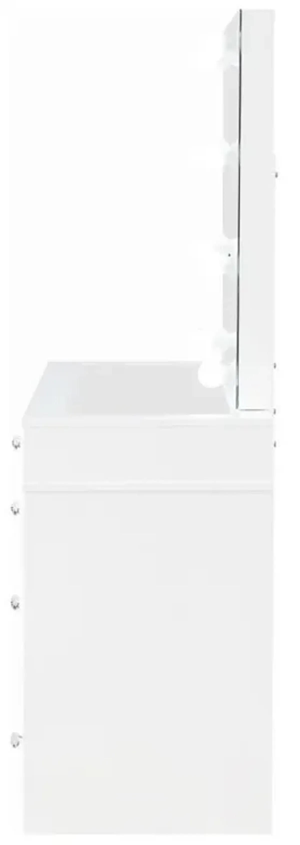 Regina - Makeup Vanity Table Set With Lighting - White