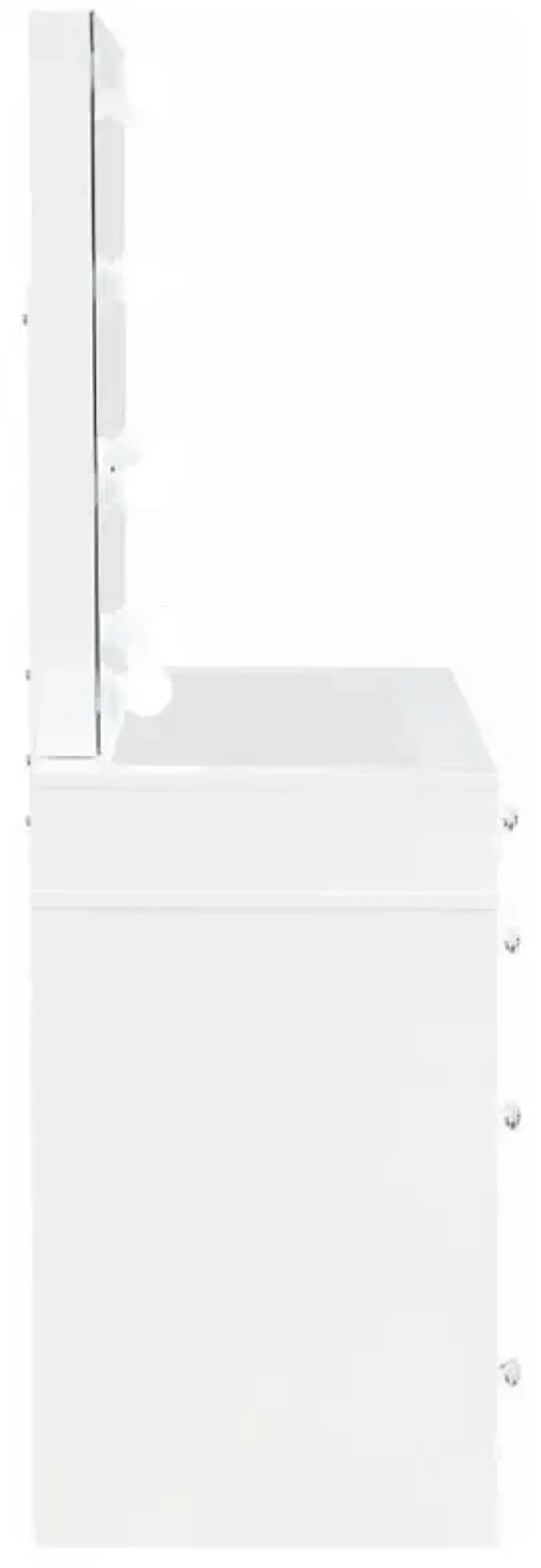 Regina - Makeup Vanity Table Set With Lighting - White