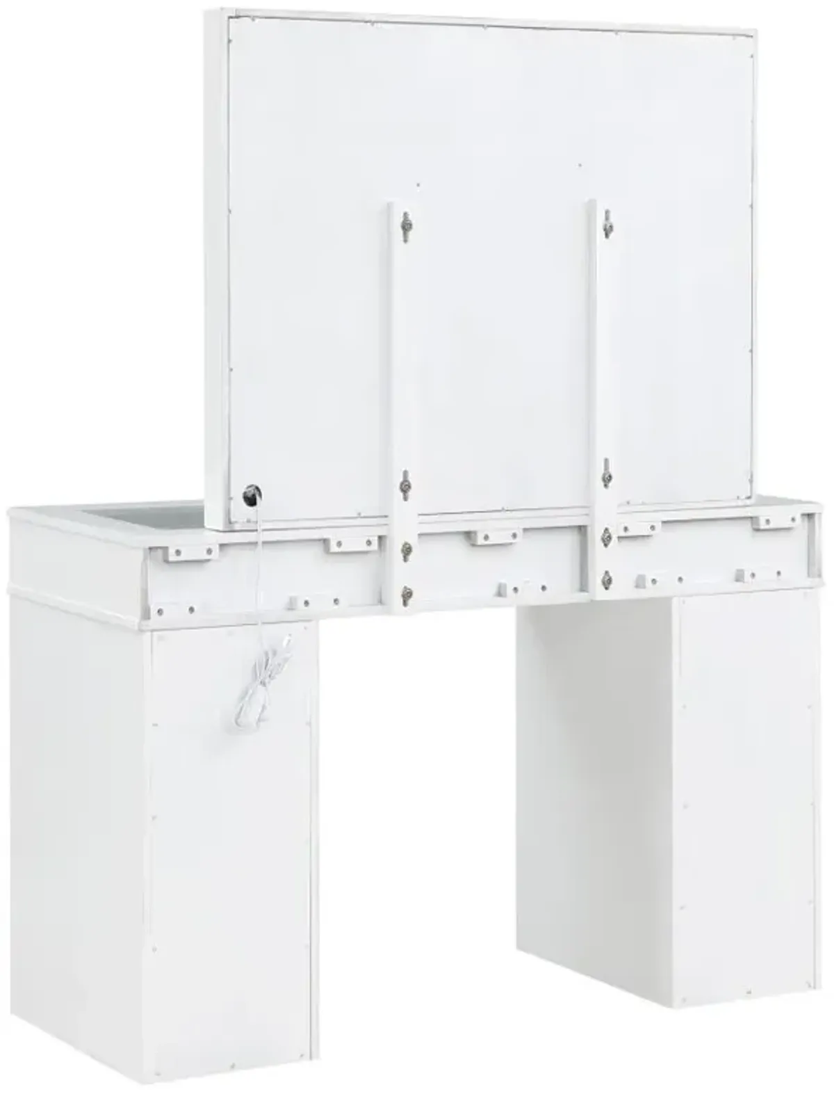 Regina - Makeup Vanity Table Set With Lighting - White