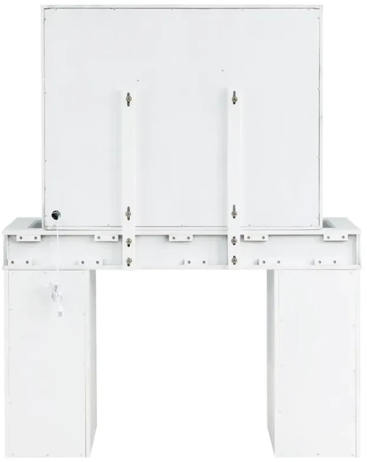 Regina - Makeup Vanity Table Set With Lighting - White