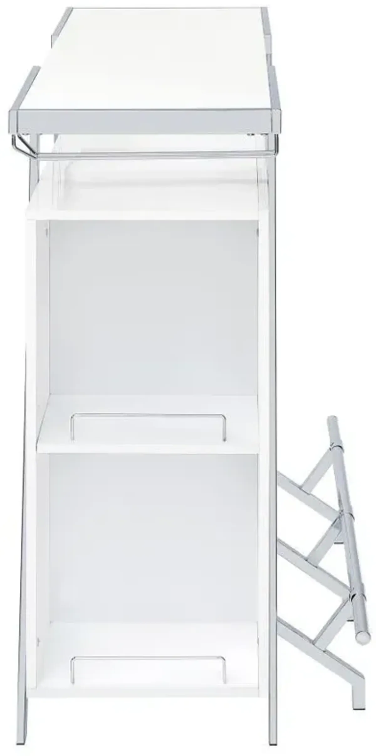 Araceli - Freestanding LED Home Bar Cabinet - White High Gloss