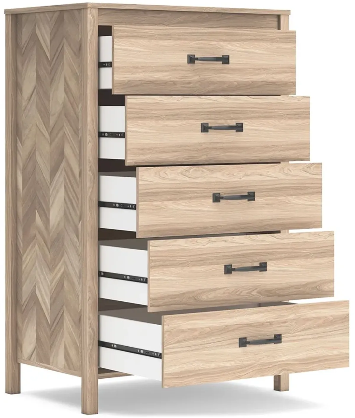 Battelle - Tan - Five Drawer Chest