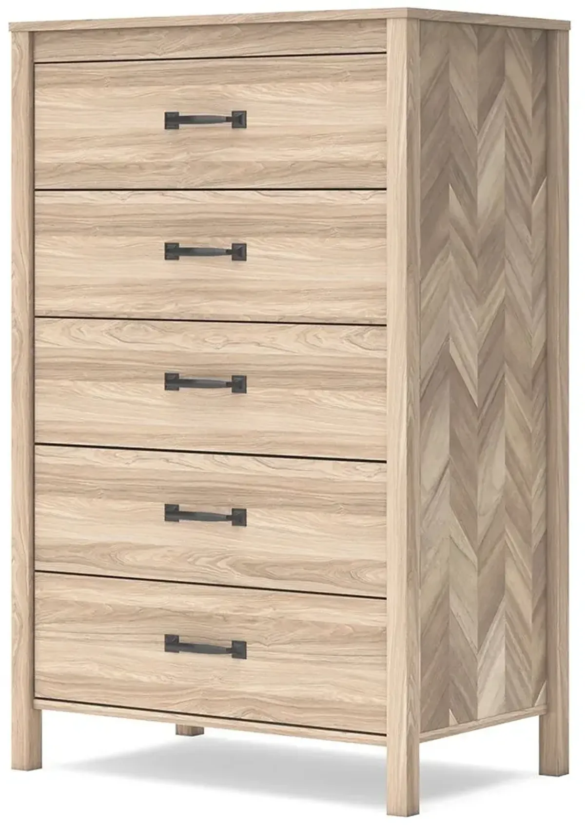 Battelle - Tan - Five Drawer Chest