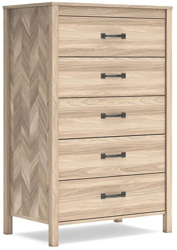 Battelle - Five Drawer Chest - Tan