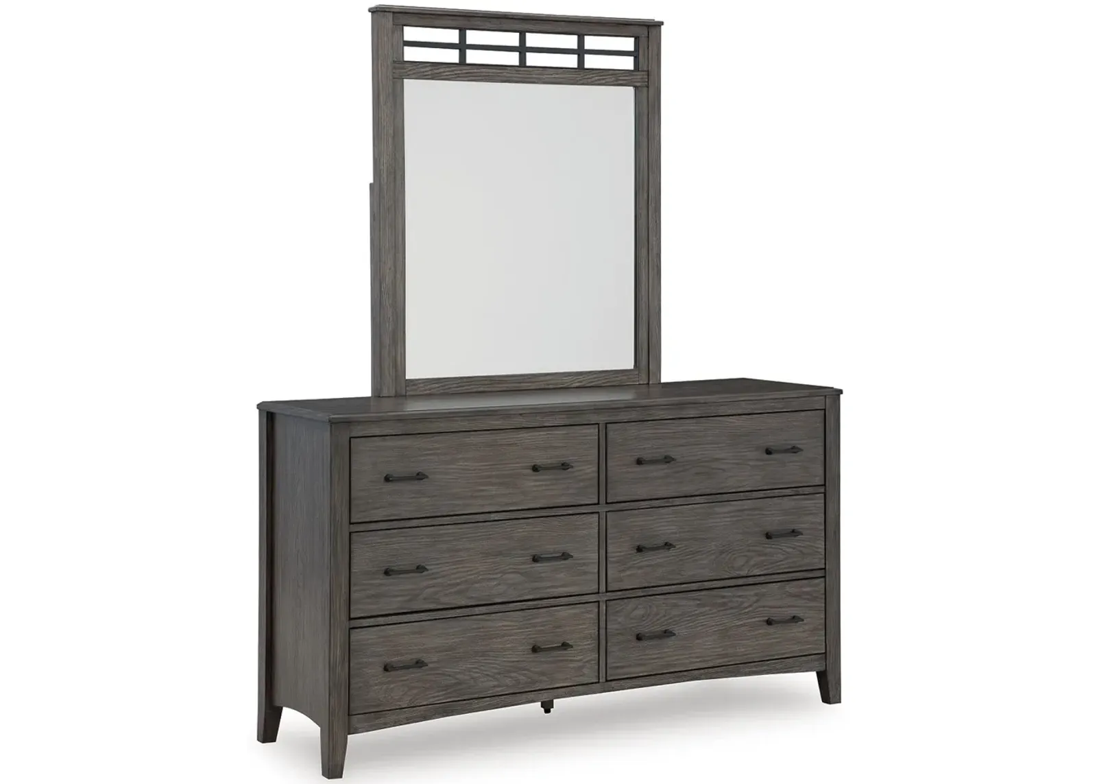 Montillan - Grayish Brown - Dresser And Mirror