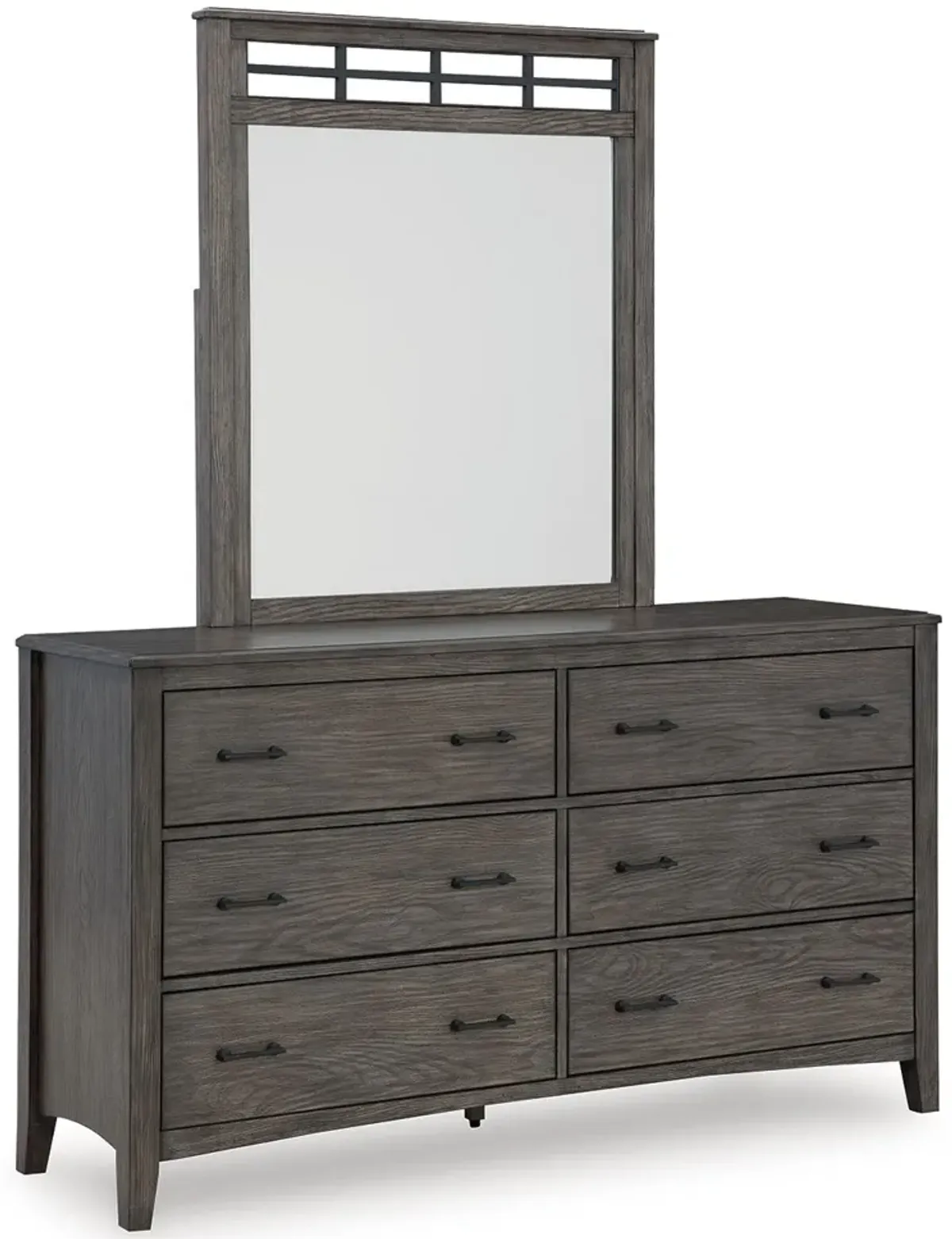 Montillan - Grayish Brown - Dresser And Mirror