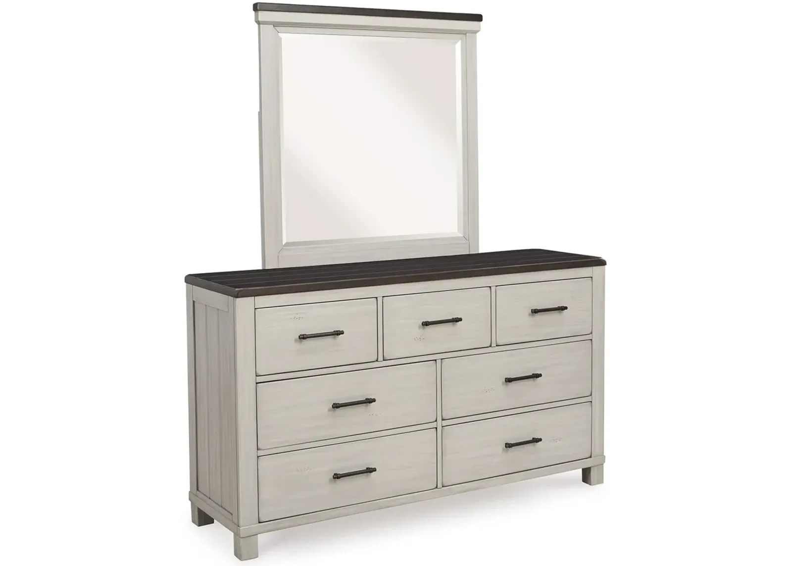 Darborn - Gray / Brown - Dresser And Mirror