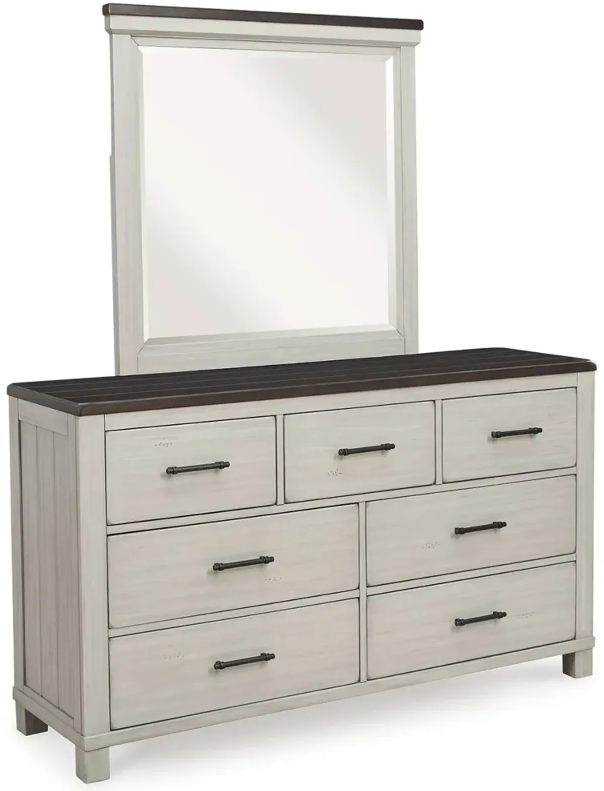 Darborn - Gray / Brown - Dresser And Mirror