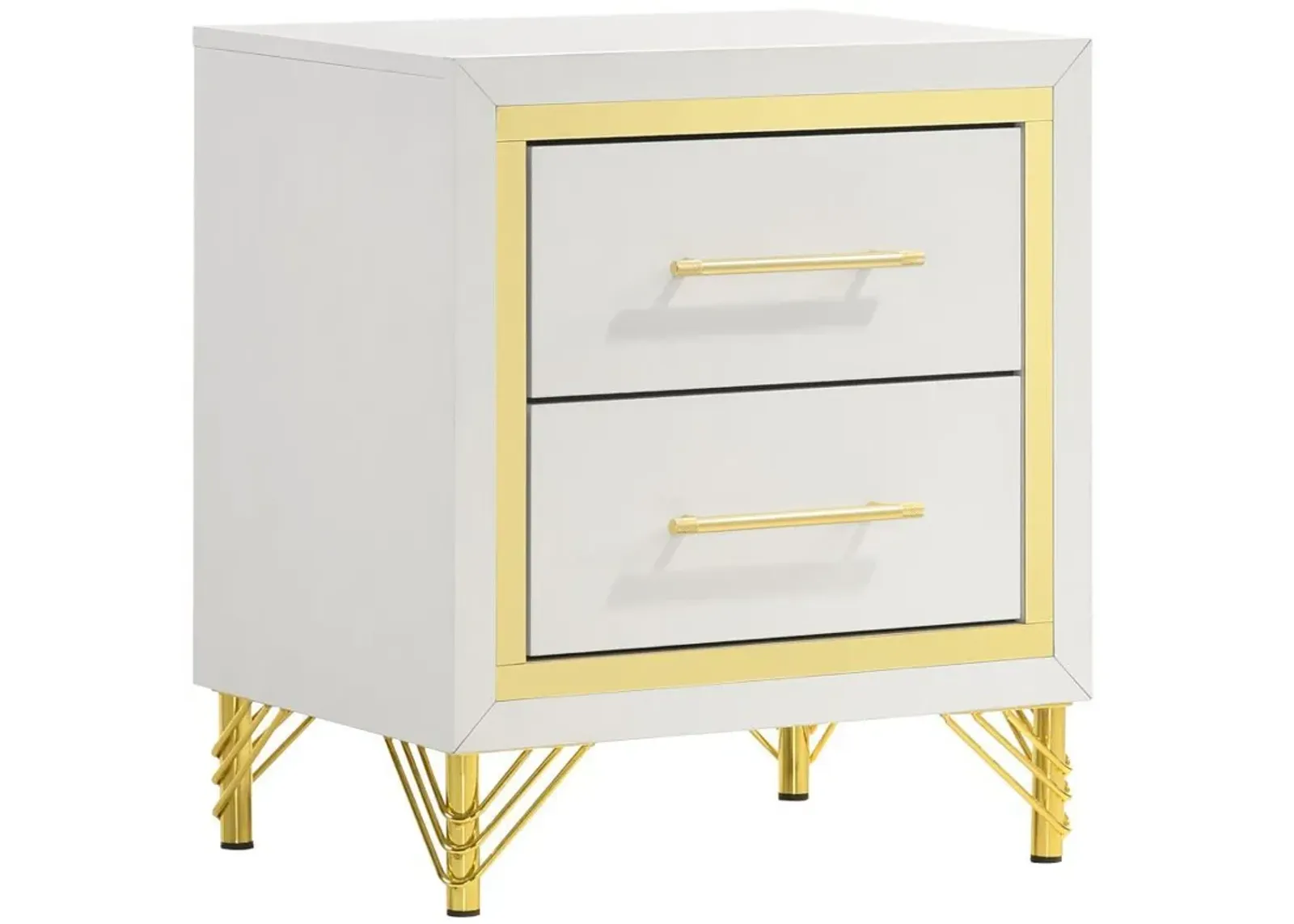 Lucia - 2-Drawer Nightstand - White