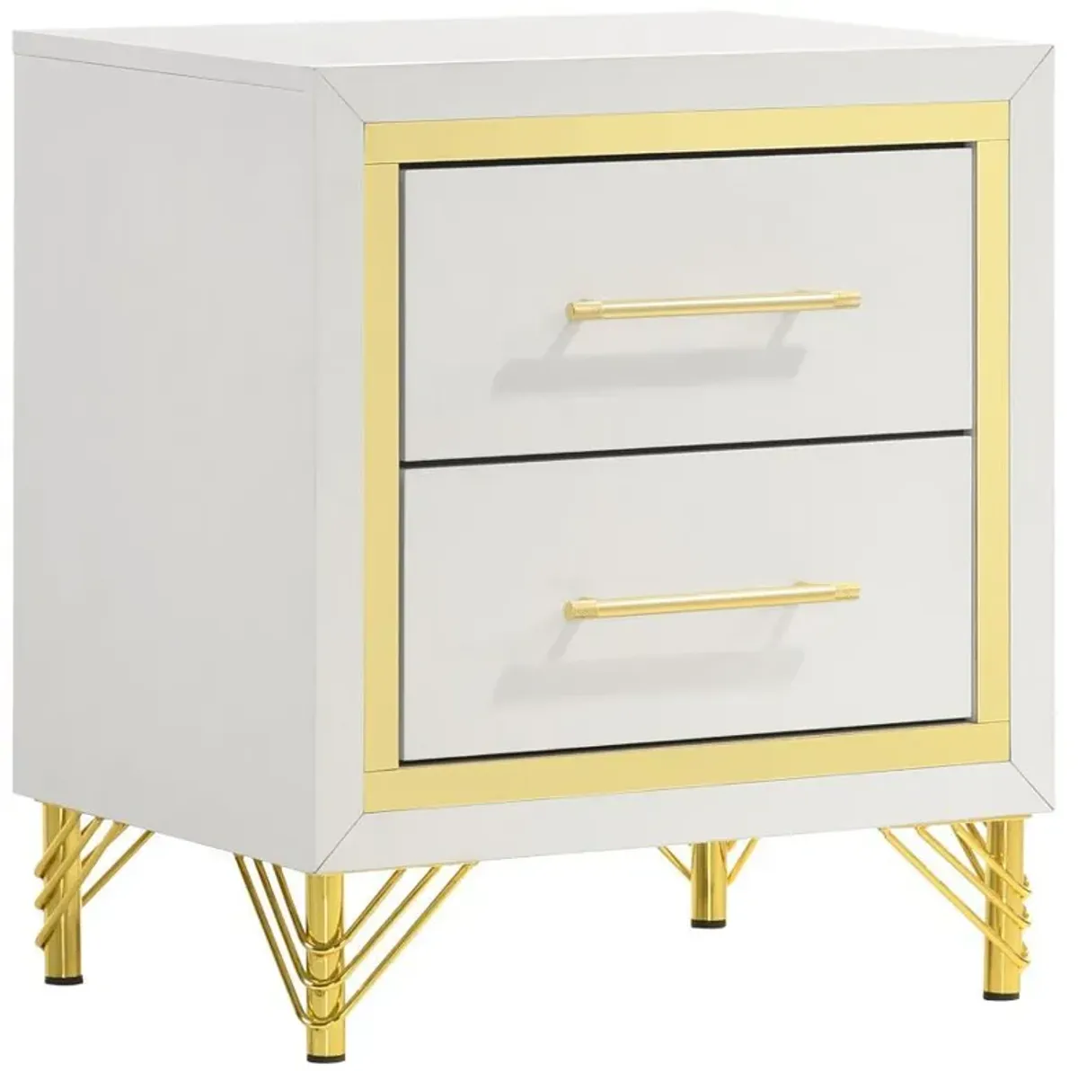 Lucia - 2-Drawer Nightstand - White