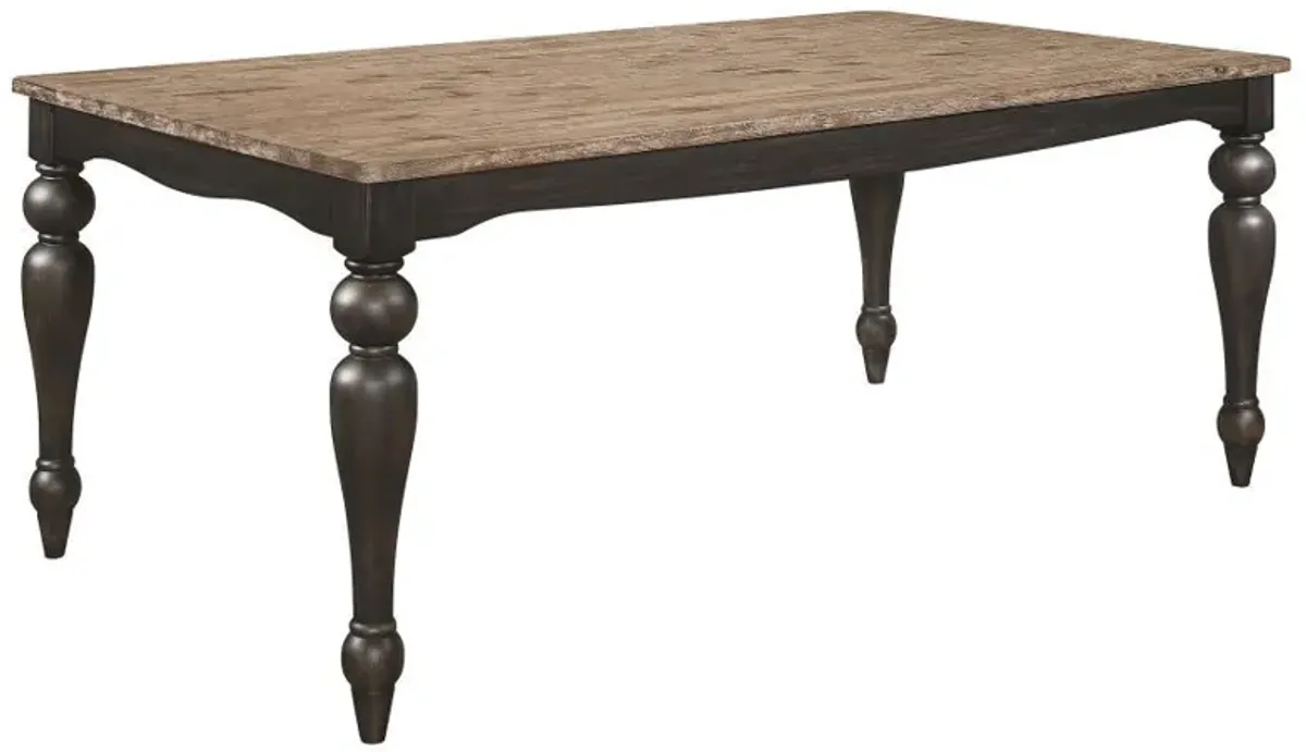 Bridget - Rectangular Dining Table - Brown Brushed