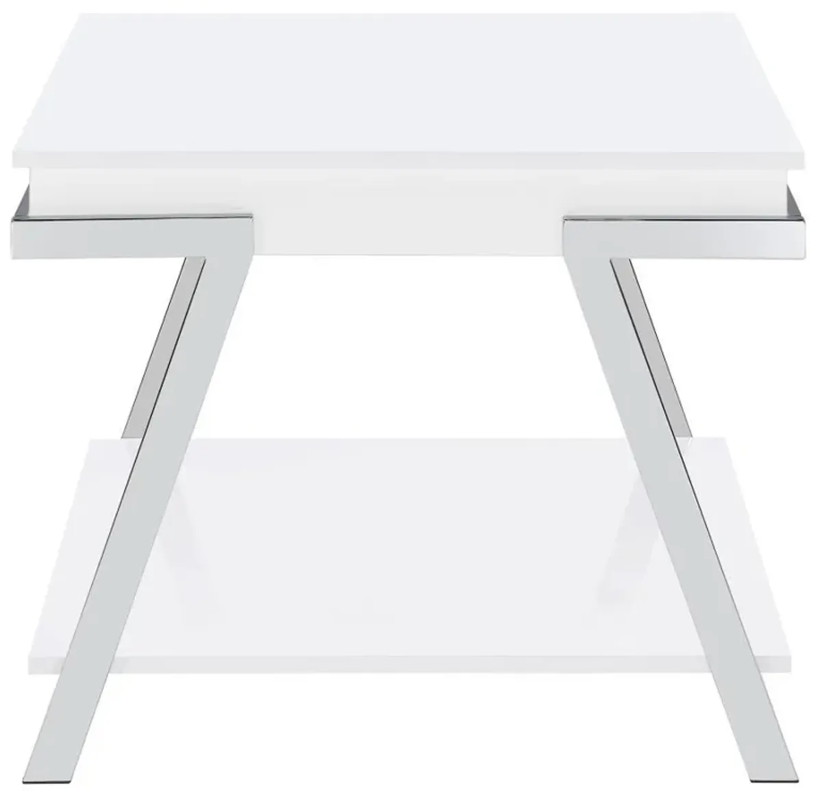 Marcia - End Table - White High Gloss