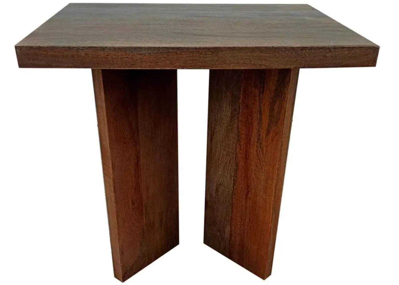 Andando - Square Solid Wood End Table - Mango Brown