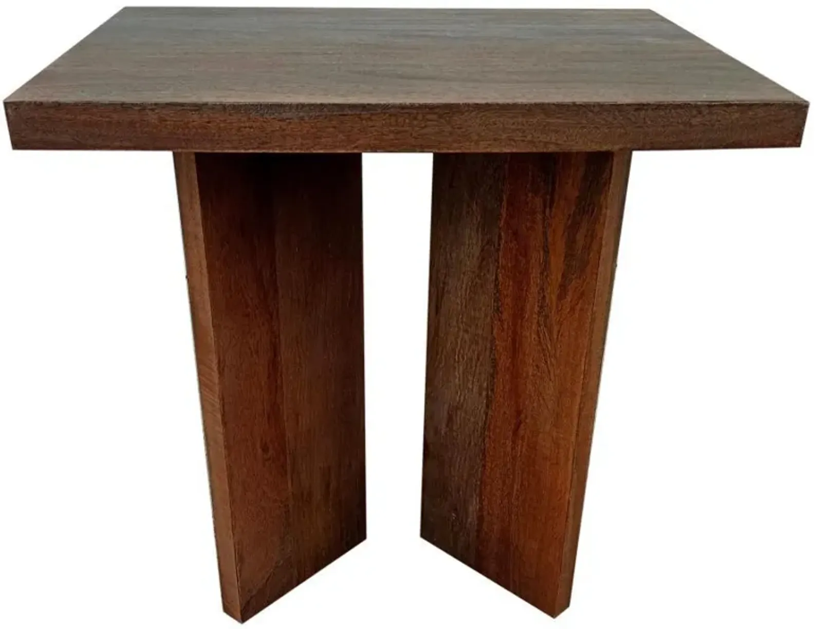 Andando - Square Solid Wood End Table - Mango Brown